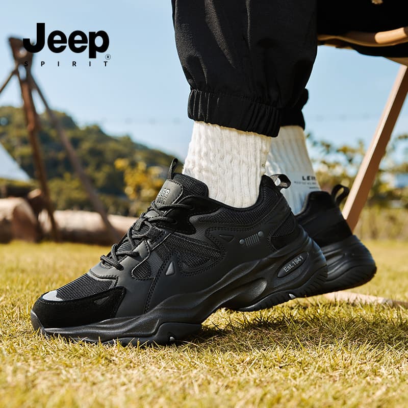 Кроссовки JEEP SPIRIT Darth Vader Устойчивый к истиранию Дышащий Отводящий влагу Легкий Низкий Верх Массивные кроссовки Мужские - изображение 10