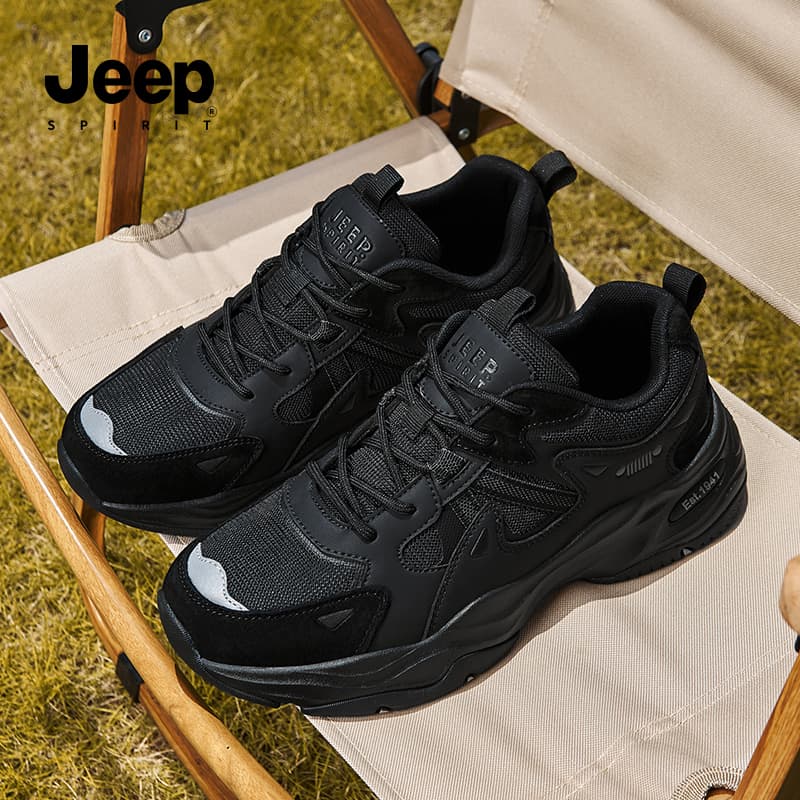 Кроссовки JEEP SPIRIT Darth Vader Устойчивый к истиранию Дышащий Отводящий влагу Легкий Низкий Верх Массивные кроссовки Мужские - изображение 13