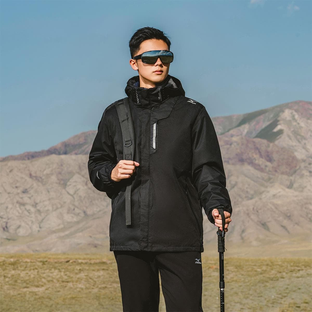 Демисезонная куртка Mizuno Mitzon На открытом воздухе 3 в 1 Утолщенный и с флисовой подкладкой Длинный рукав с капюшоном - изображение 3