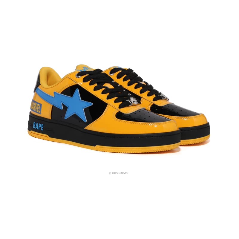 Кроссовки A BATHING APE Низкие кроссовки для скейтбординга Мужские Желтые - изображение 6
