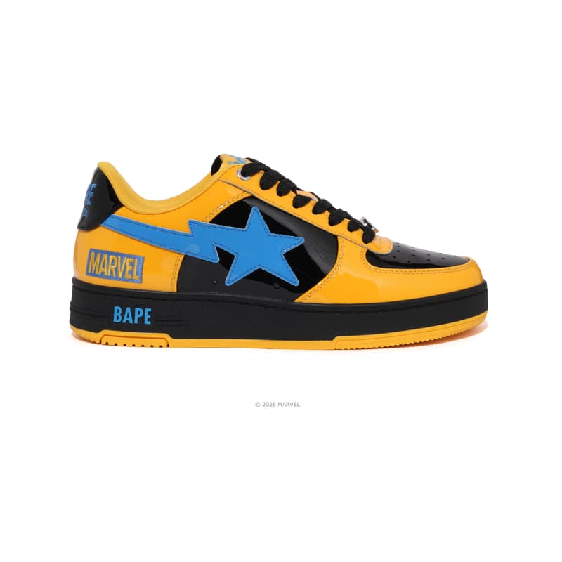 Кроссовки A BATHING APE Низкие кроссовки для скейтбординга Мужские Желтые - изображение 2