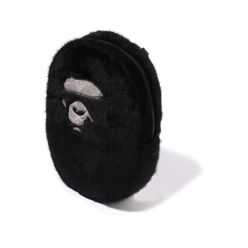 Сумка через плечо A BATHING APE Plush Ape Crossbody Bag Black - изображение 3