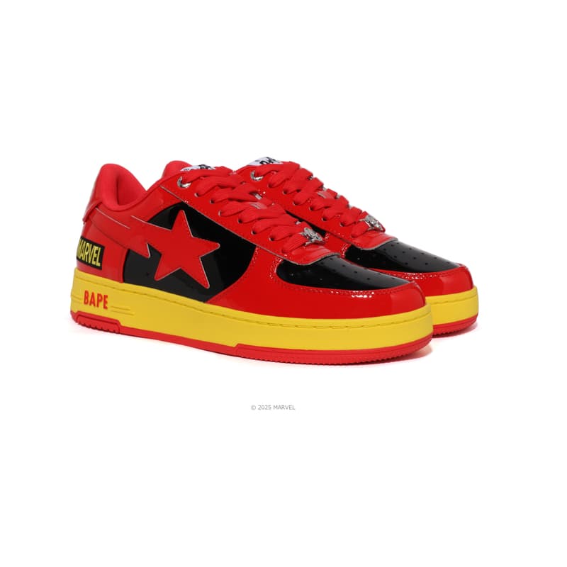 Кроссовки A BATHING APE Низкие кроссовки для скейтбординга Мужские Красные - изображение 6