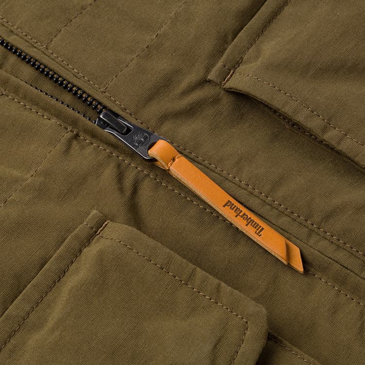 Зимняя куртка пуховик Timberland Пуховик Мужской Темно-оливковый Зеленый - изображение 5