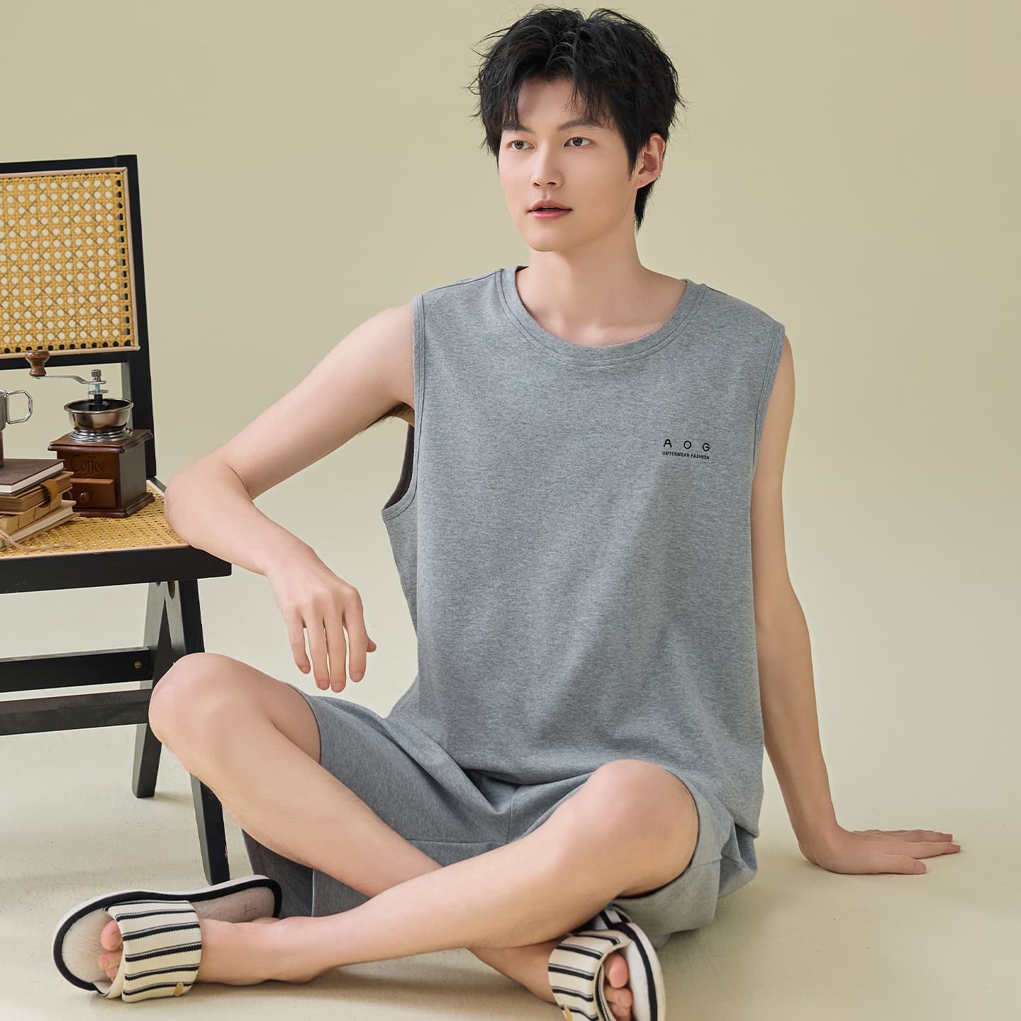 Пижама MIIOW Cool One Summer Series Пижамный комплект с волшебными цветами мужской - изображение 2