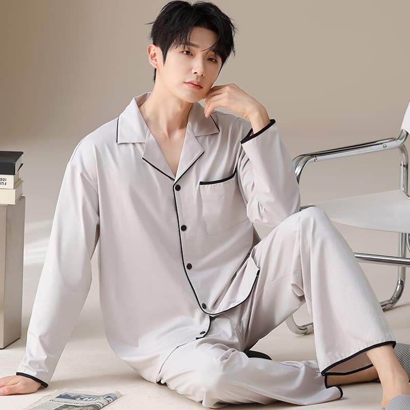 Пижама MIIOW Light Gray Magic Flower Set Men's Pajama Sets - изображение 2