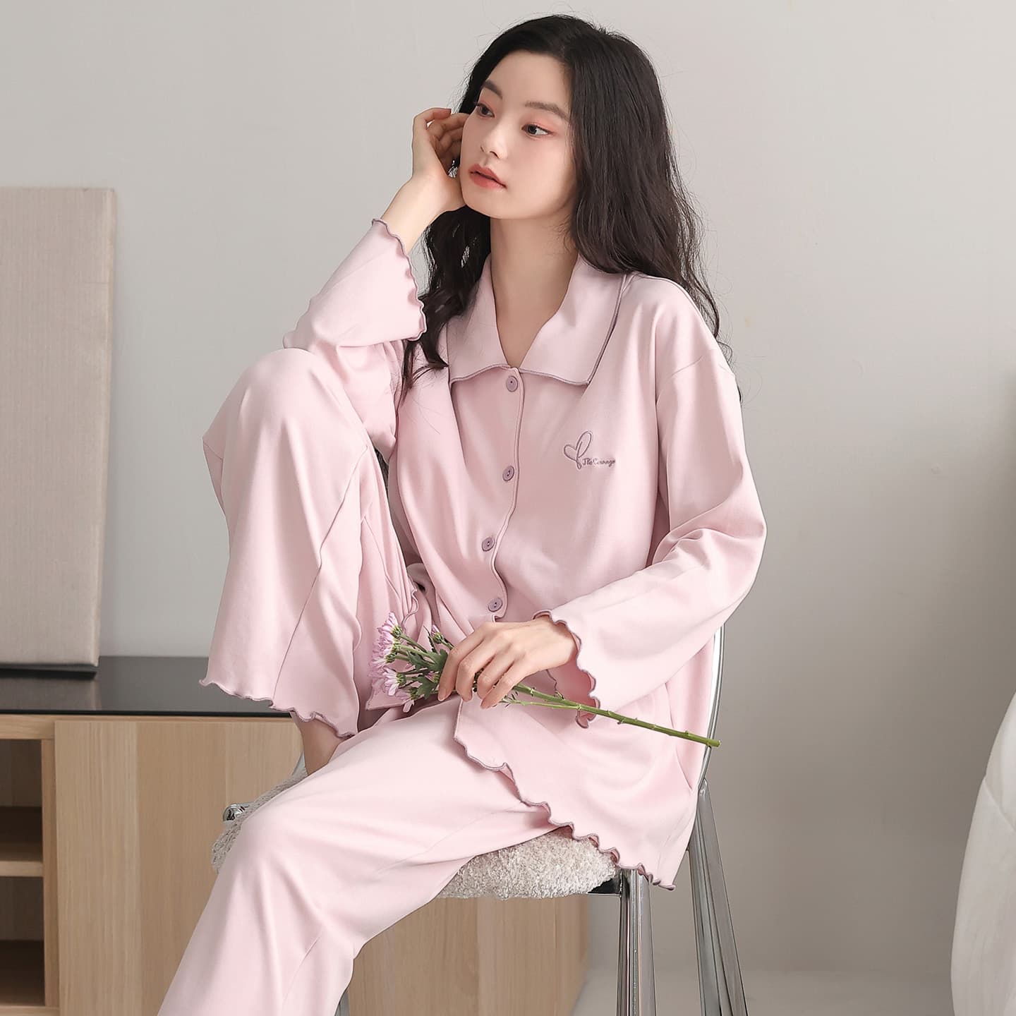 Пижама MIIOW Pink Women's Pajama Sets MIIOW Розовый Женский Комплект Пижам - изображение 5