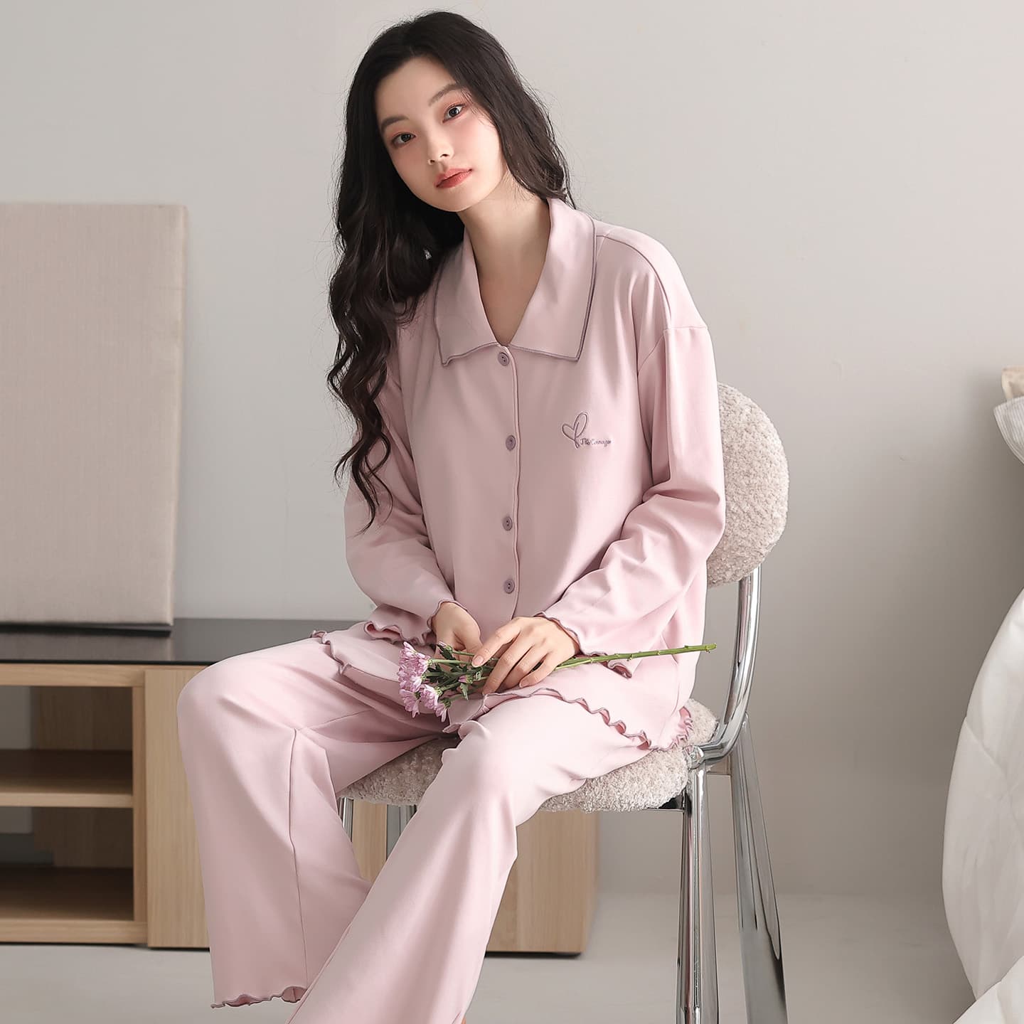 Пижама MIIOW Pink Women's Pajama Sets MIIOW Розовый Женский Комплект Пижам - изображение 3