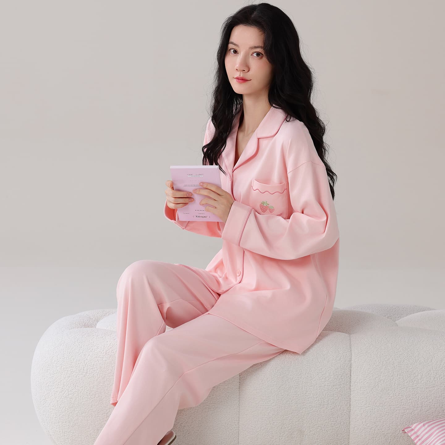 Пижама MIIOW Pink Set Women's Pajama Sets - изображение 5