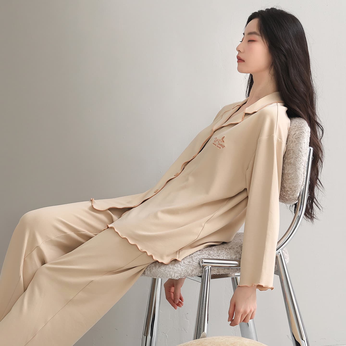 Пижама MIIOW Khaki Женские Пижамные Комплекты - изображение 5