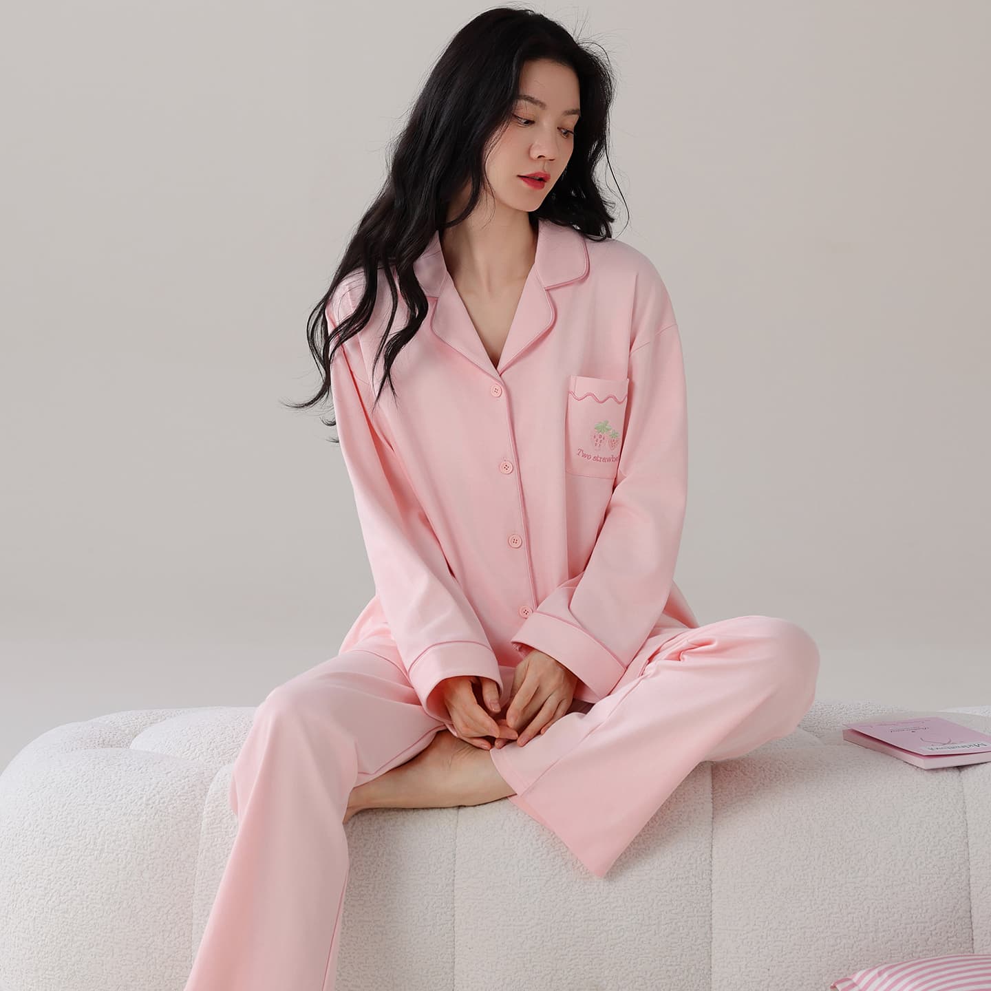 Пижама MIIOW Pink Set Women's Pajama Sets - изображение 3