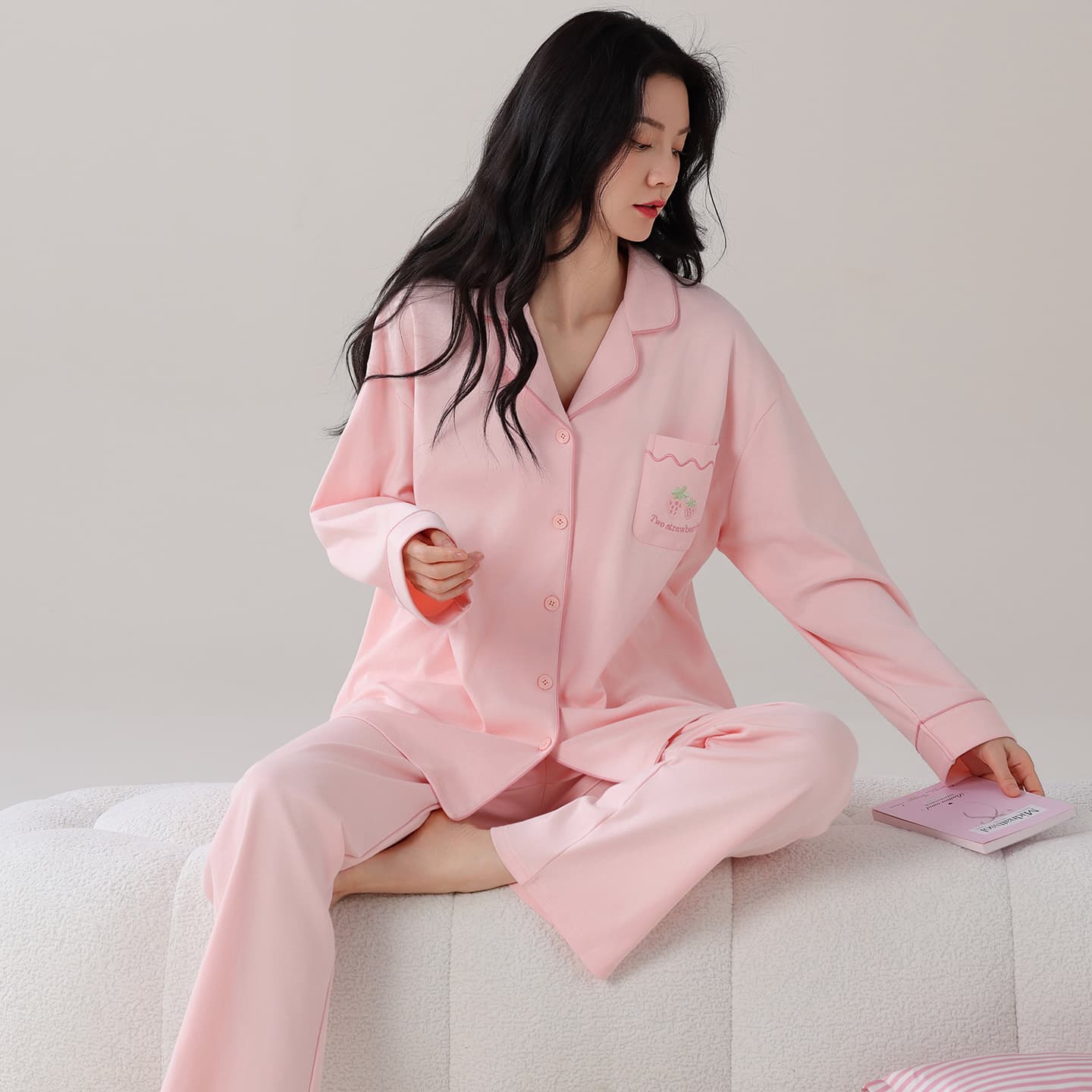 Пижама MIIOW Pink Set Women's Pajama Sets - изображение 4