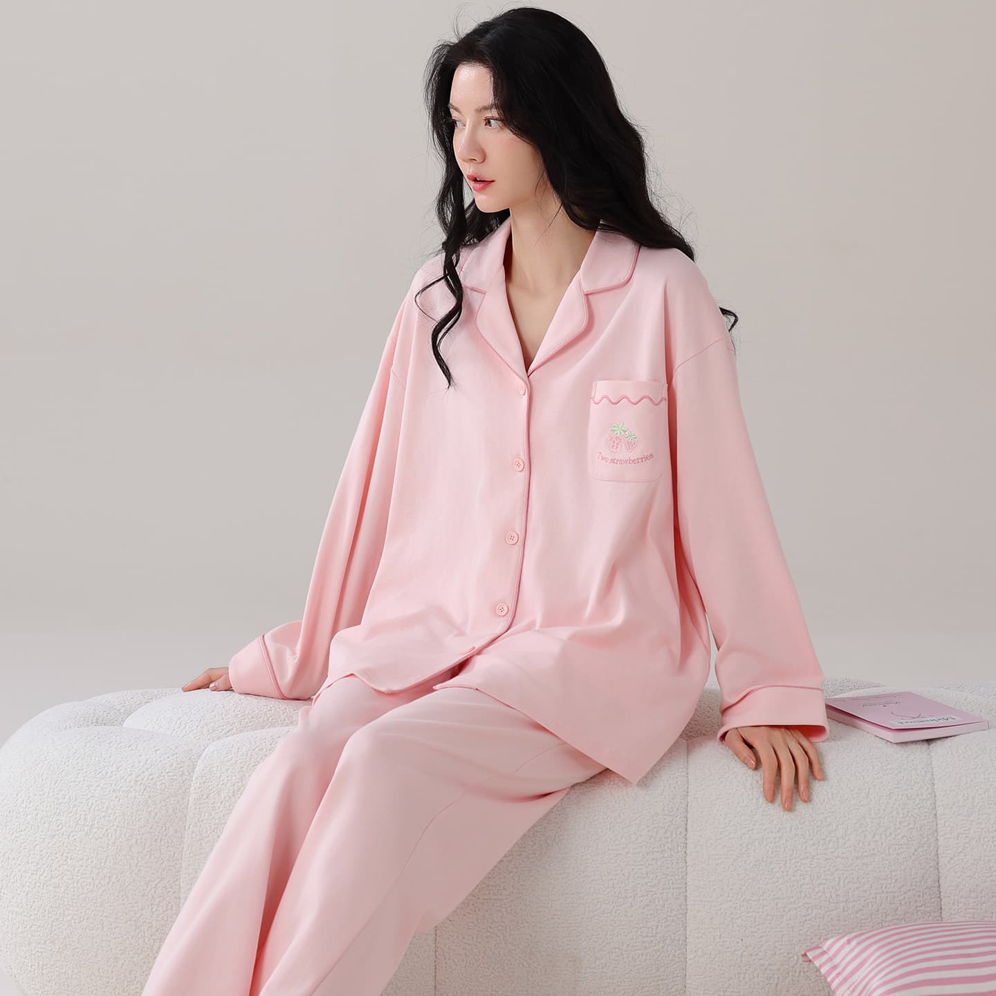 Пижама MIIOW Pink Set Women's Pajama Sets - изображение 6