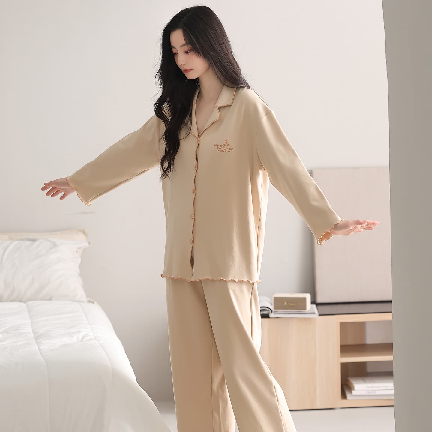 Пижама MIIOW Khaki Женские Пижамные Комплекты - изображение 6