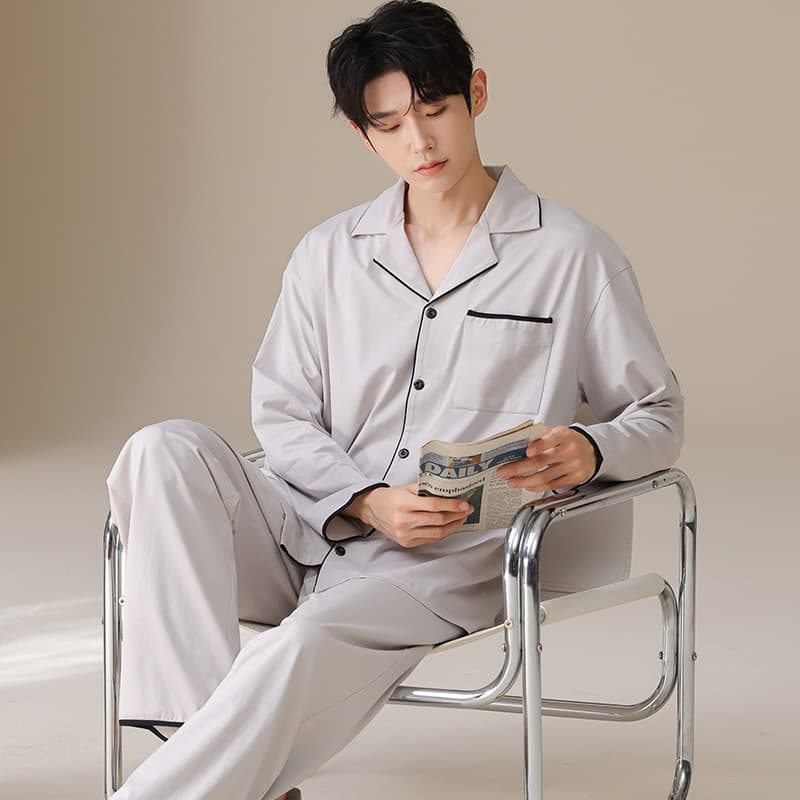 Пижама MIIOW Light Gray Magic Flower Set Men's Pajama Sets - изображение 3