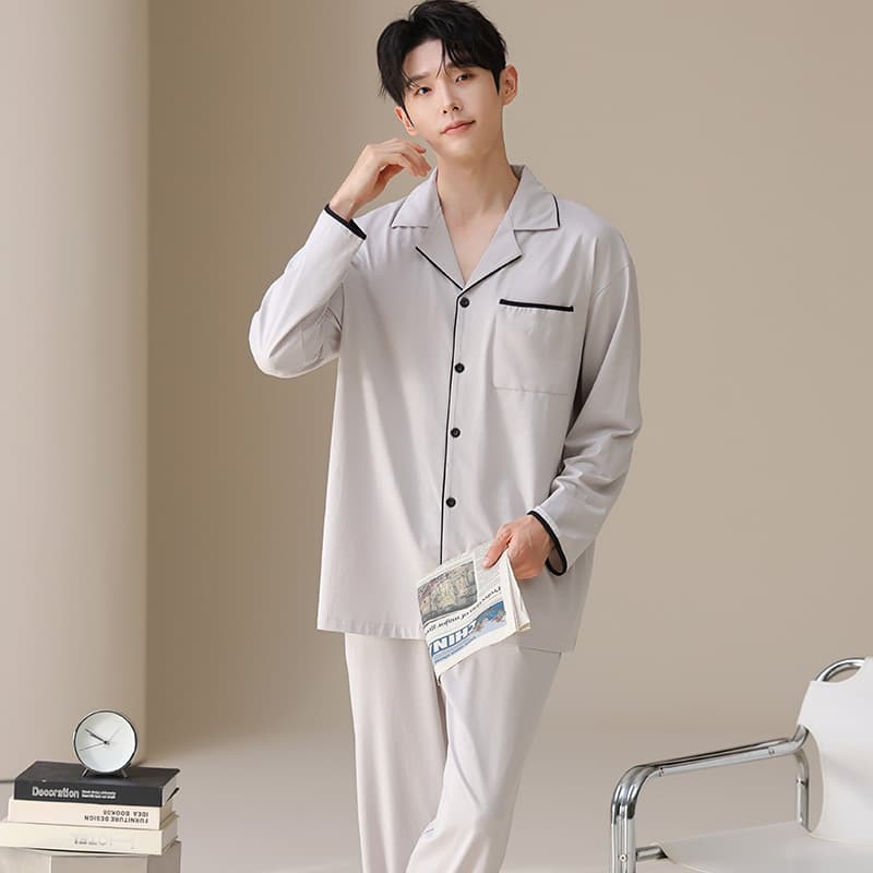 Пижама MIIOW Light Gray Magic Flower Set Men's Pajama Sets - изображение 4