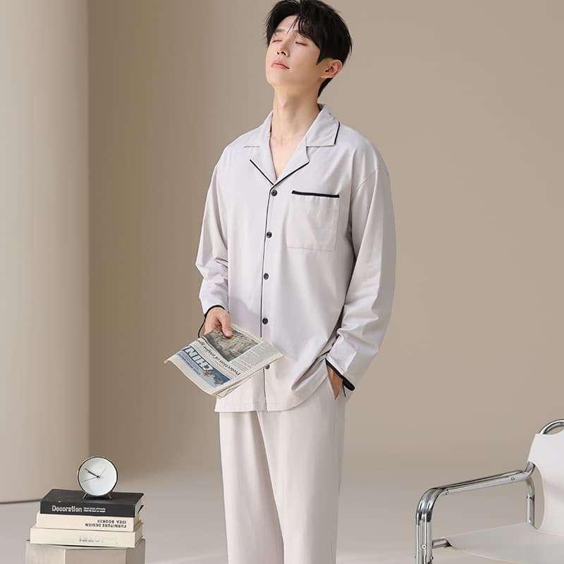 Пижама MIIOW Light Gray Magic Flower Set Men's Pajama Sets - изображение 5