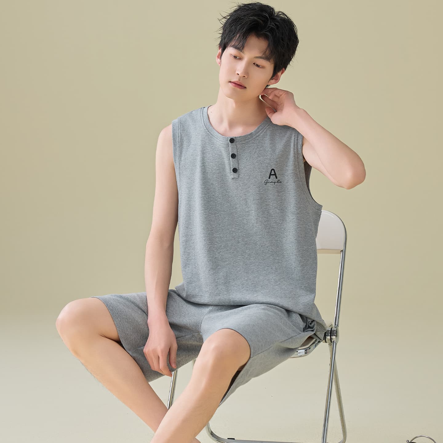 Пижама MIIOW Cool One Summer Series Пижамный комплект с волшебными цветами мужской - изображение 4