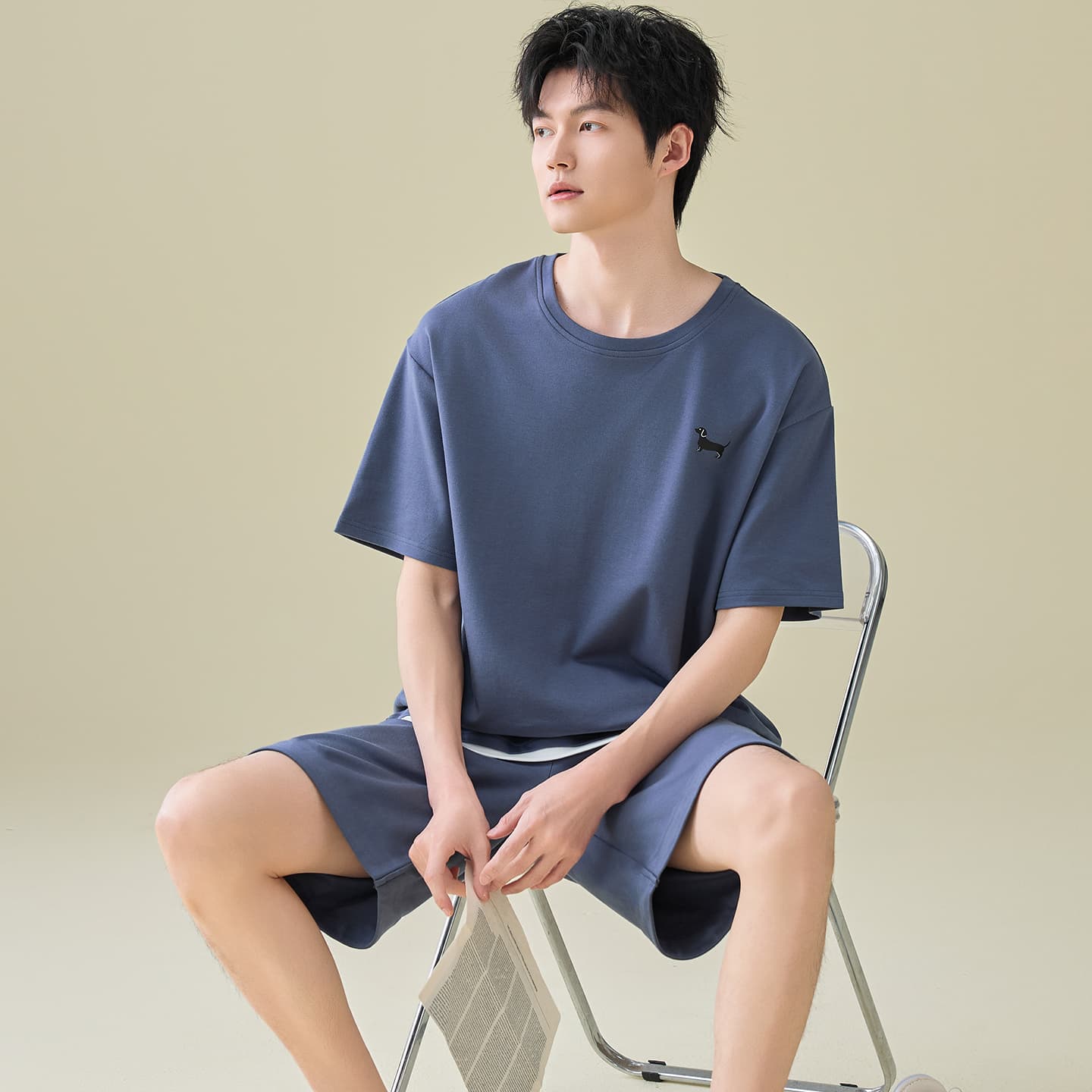 Пижама MIIOW Cool One Summer Series Пижамный комплект с волшебными цветами мужской - изображение 4