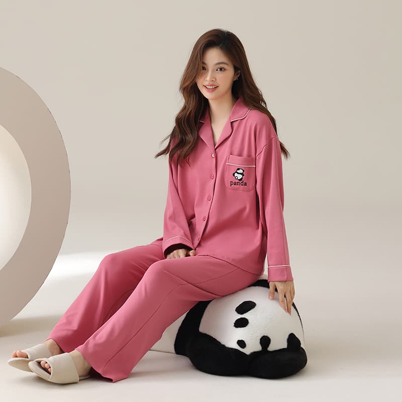 Пижама MIIOW Pink Red Women's Pajama Sets - изображение 5