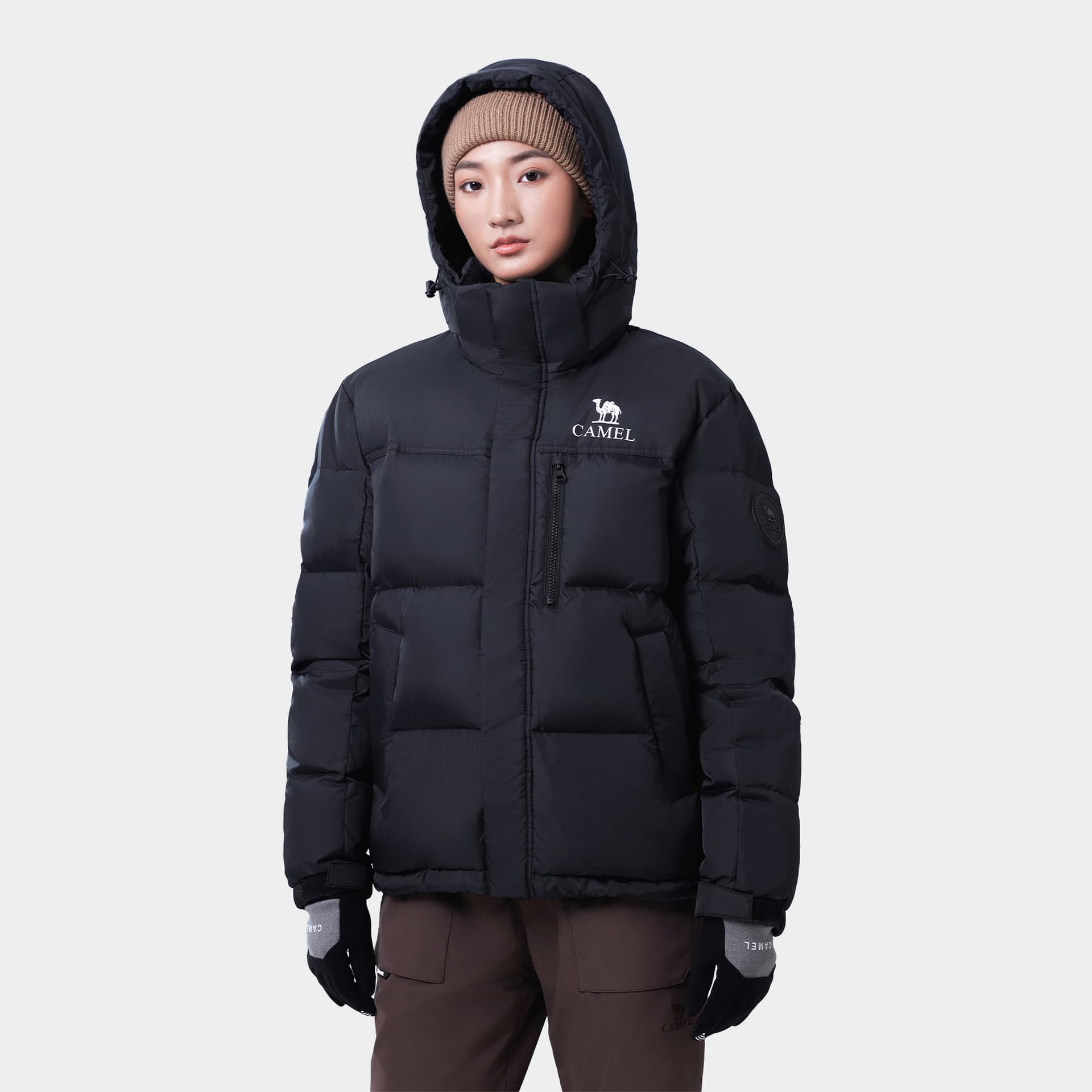 Зимняя куртка CAMEL Extreme Cold Series Водонепроницаемый утепленный многоцветный хлопковый пуховик унисекс - изображение 5