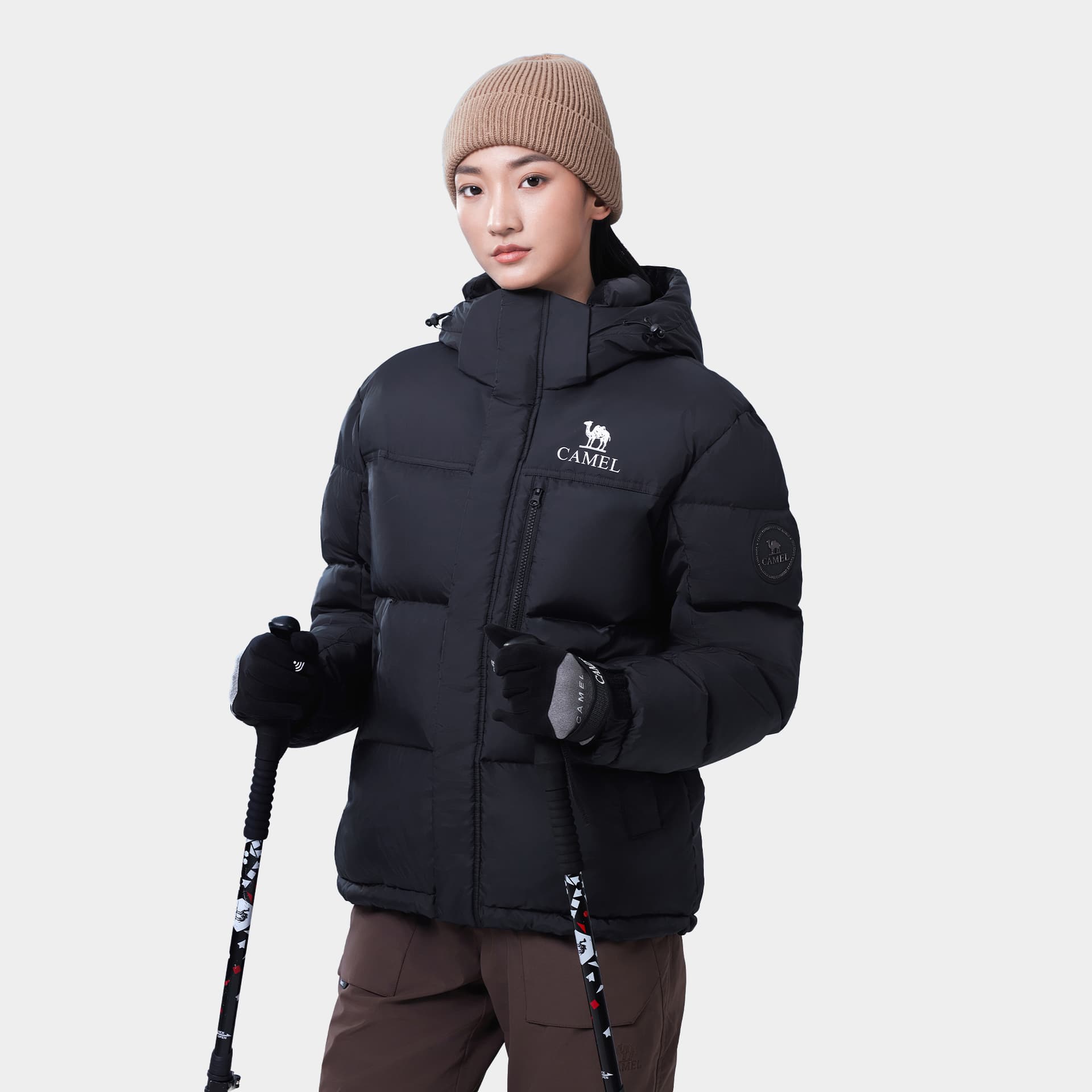 Зимняя куртка CAMEL Extreme Cold Series Водонепроницаемый утепленный многоцветный хлопковый пуховик унисекс - изображение 7