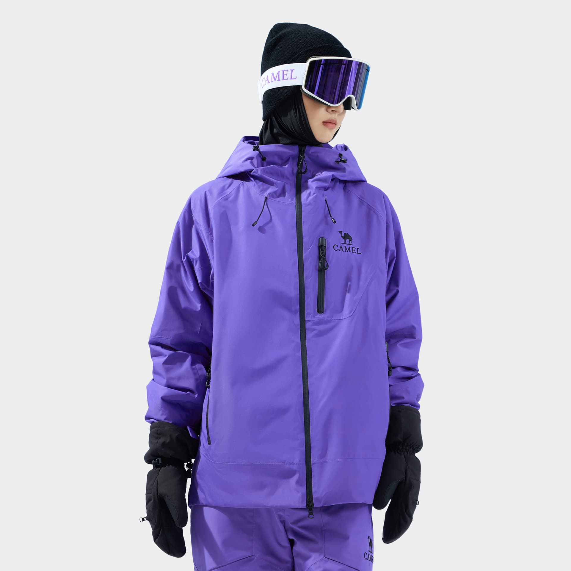 Горнолыжный костюм Верблюжий цвет Snow Eagle Collection SKI Топ Унисекс - изображение 3