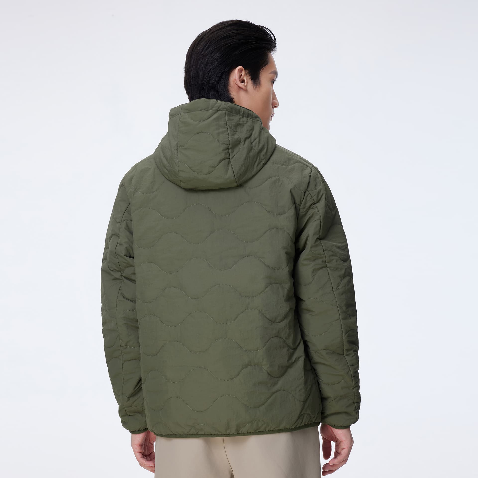 Зимняя куртка пуховик Верблюжий цвет Warm Fleece Collection Мужская хлопковая куртка - изображение 18