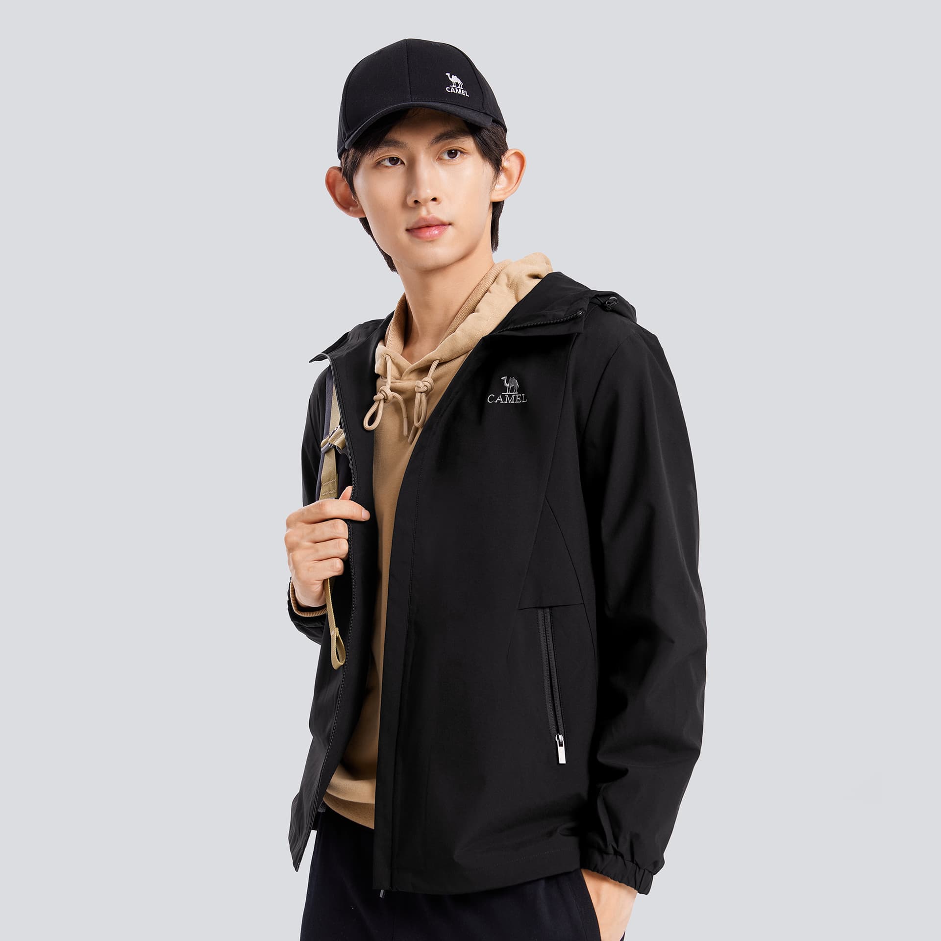 Куртка CAMEL City Function Series Hoodie Jacket Black - изображение 7
