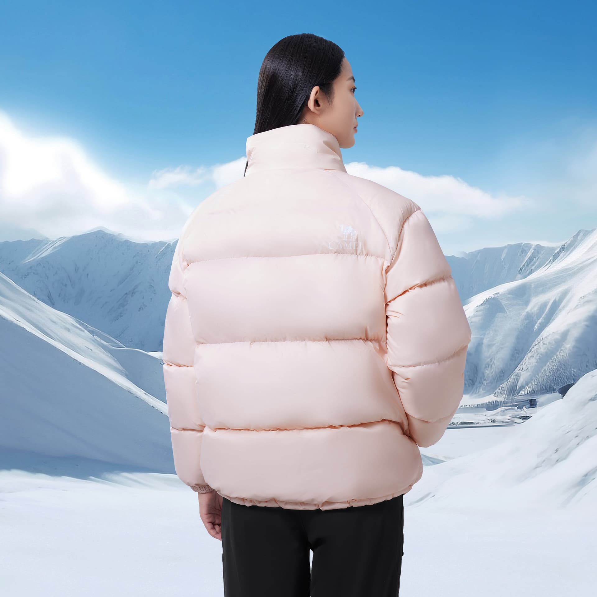 Зимняя куртка CAMEL x Outdoor Graphene Red Far Infrared Thermal Windproof Waterproof 3A Antibacterial Thickened Puffer Down Jacket Unisex - изображение 4