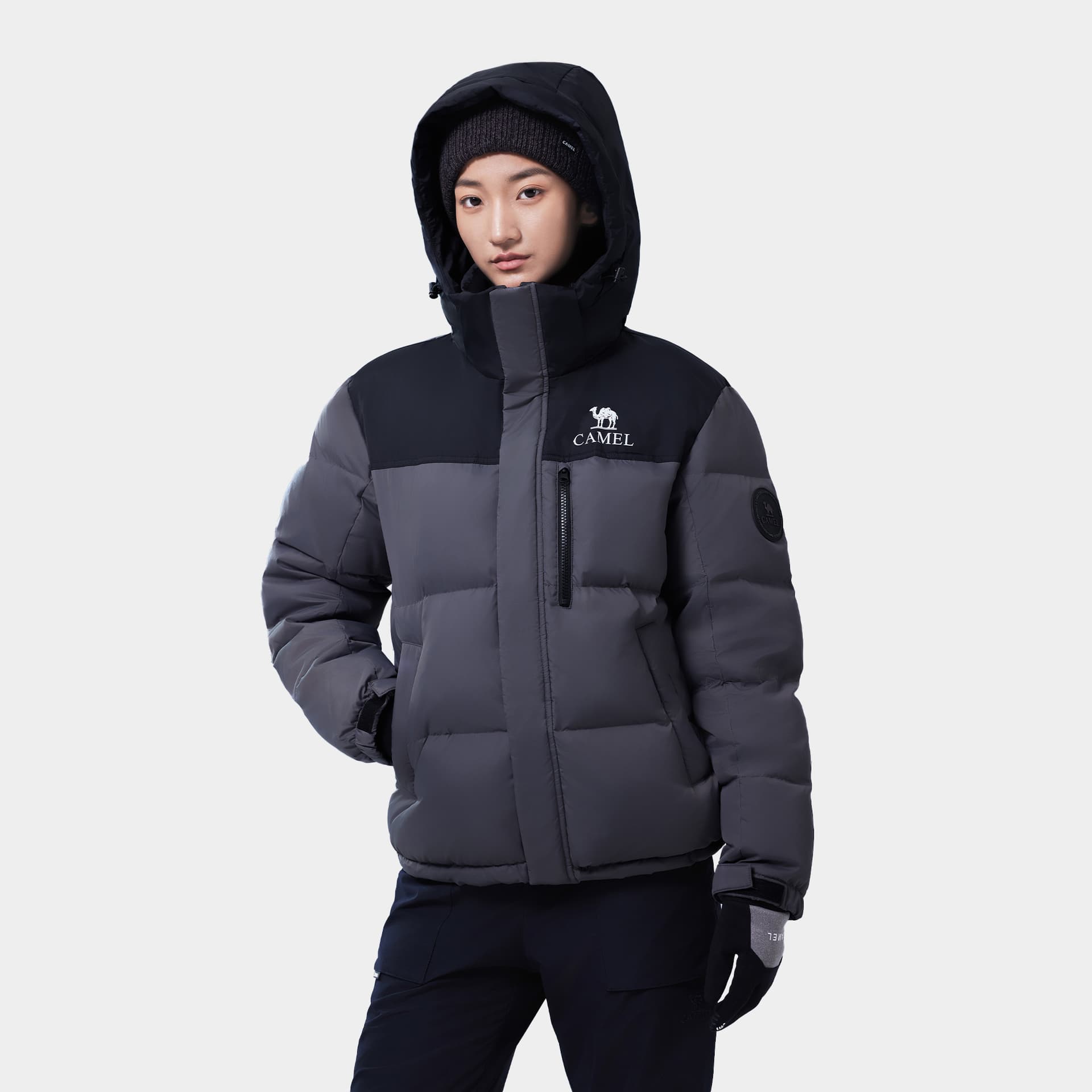 Зимняя куртка CAMEL Extreme Cold Series Водонепроницаемый утепленный многоцветный хлопковый пуховик унисекс - изображение 14