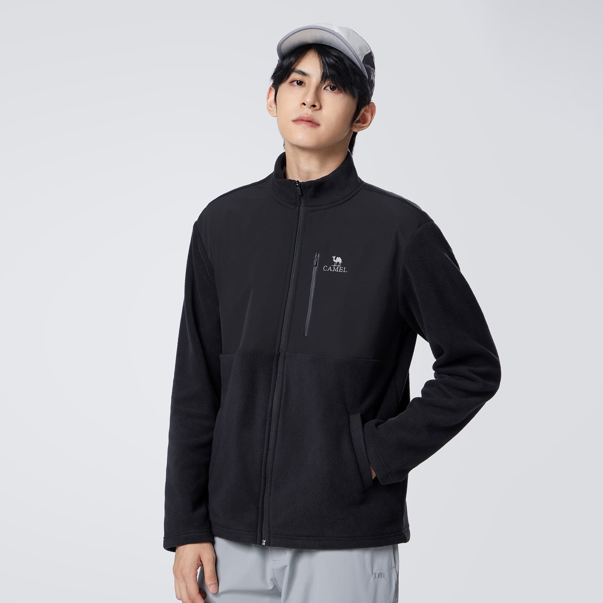 Куртка CAMEL Fleece Series Антистатическая двусторонняя флисовая куртка термозащитная свободный покрой многоцветный унисекс - изображение 3