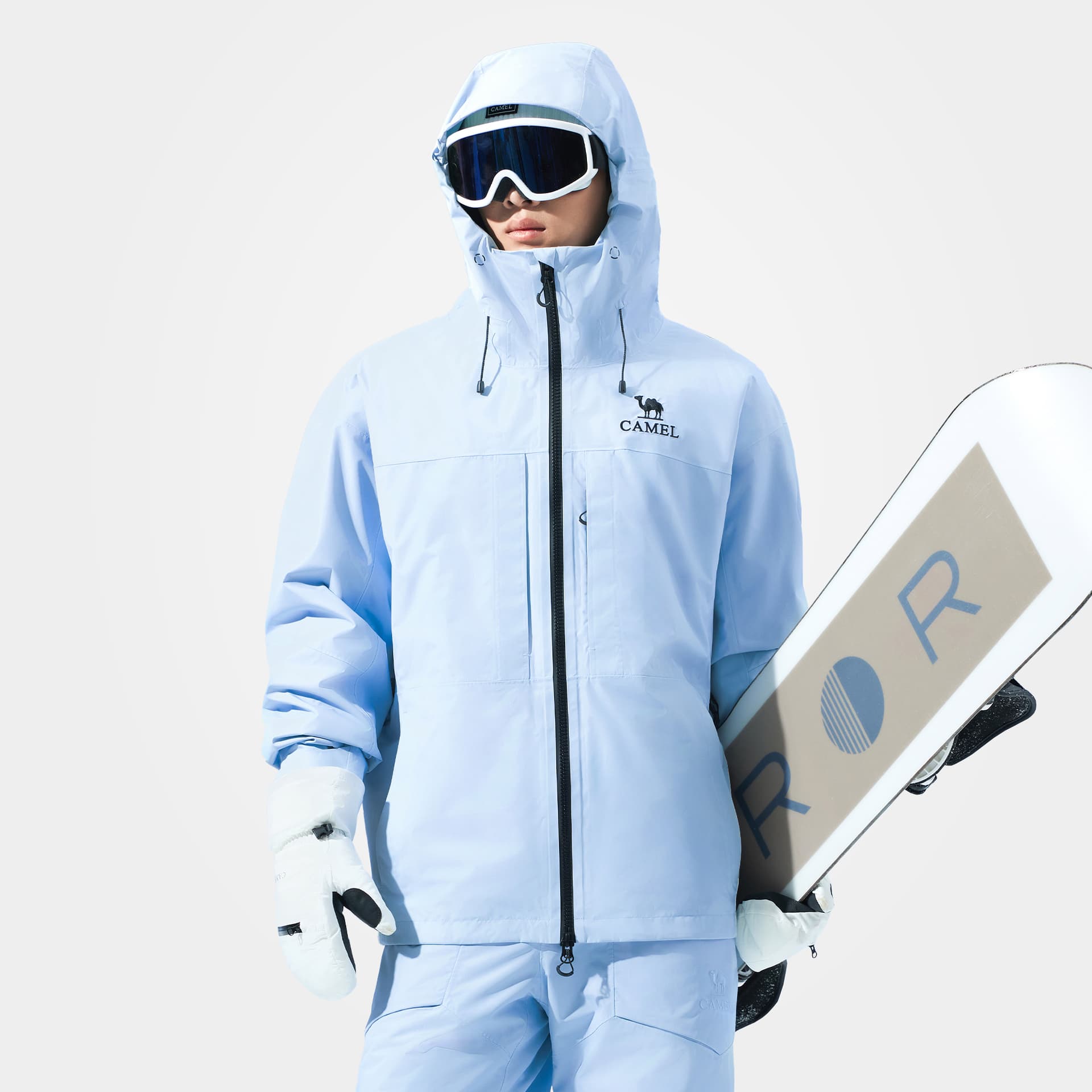 Горнолыжный костюм Верблюжий цвет Snow Eagle Collection SKI Топ Унисекс - изображение 6