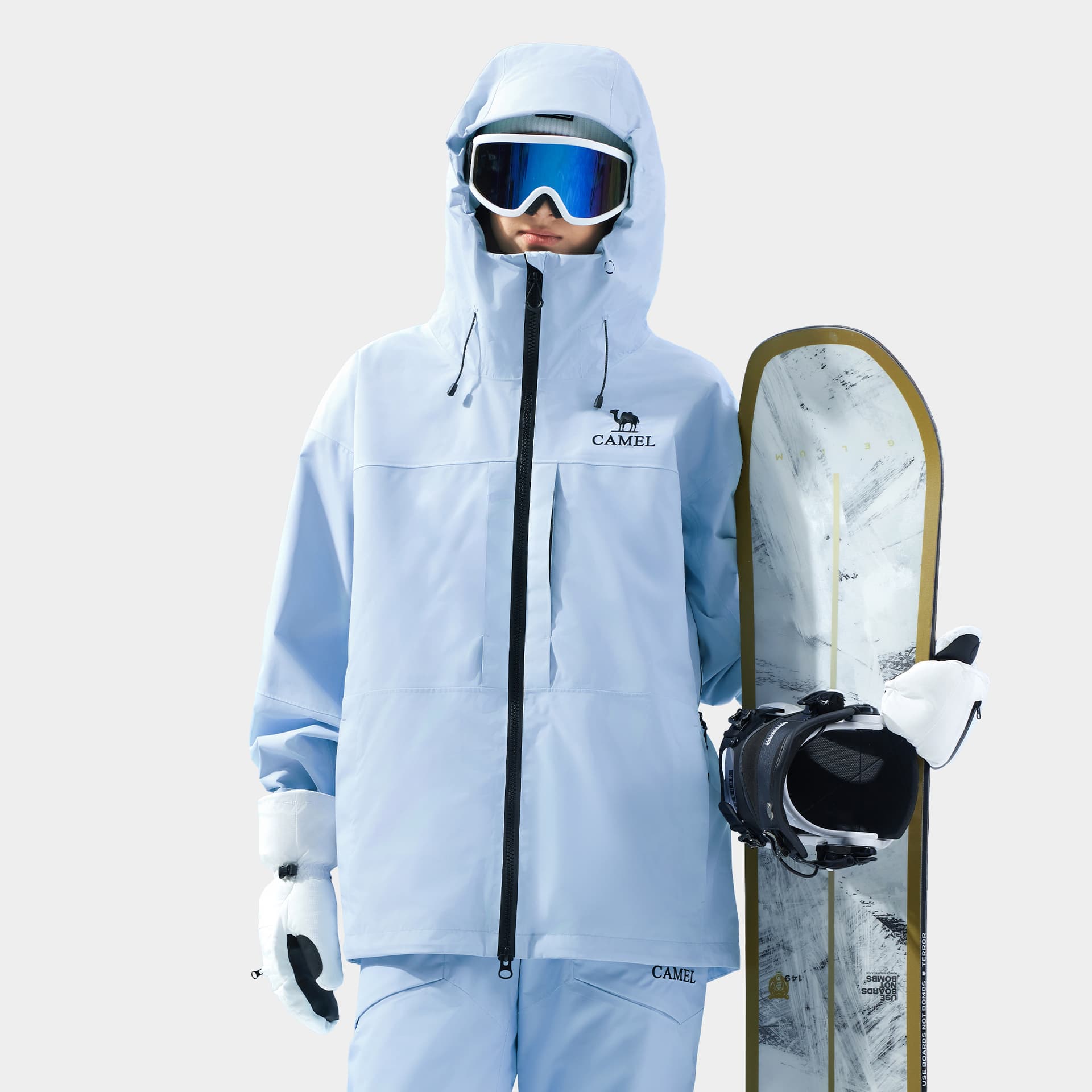 Горнолыжный костюм Верблюжий цвет Snow Eagle Collection SKI Топ Унисекс - изображение 3