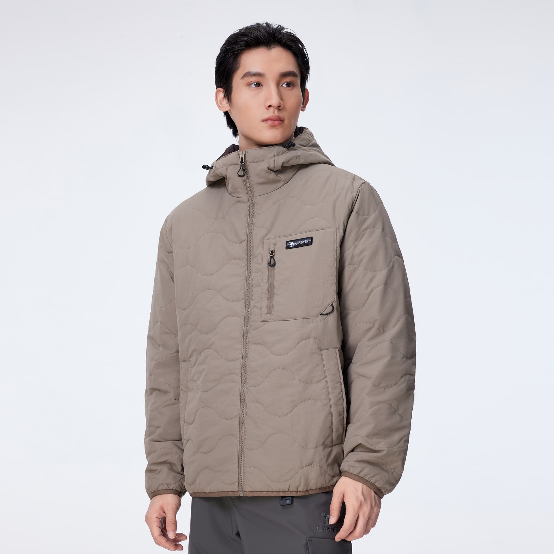 Зимняя куртка пуховик Верблюжий цвет Warm Fleece Collection Мужская хлопковая куртка - изображение 21