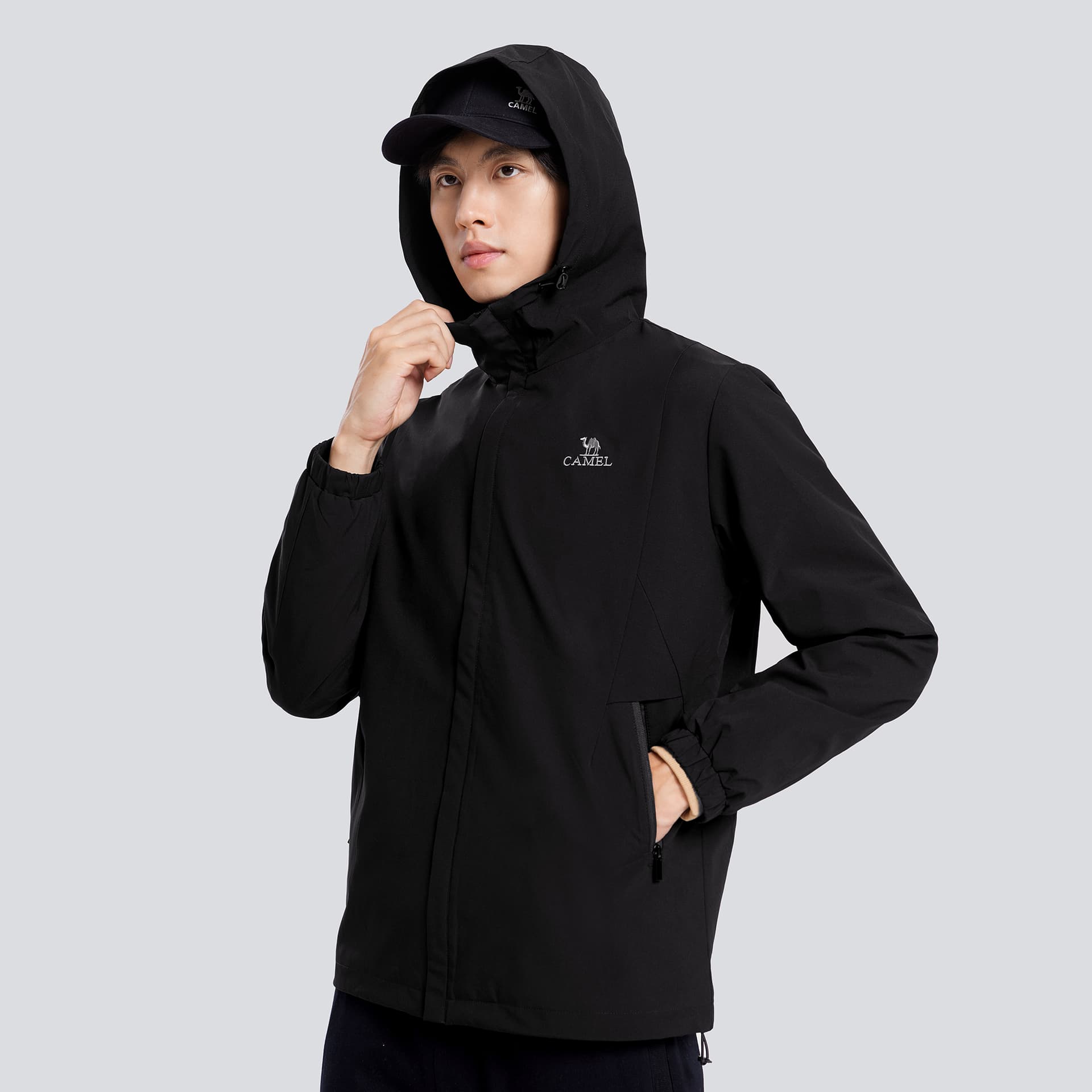 Куртка CAMEL City Function Series Hoodie Jacket Black - изображение 6