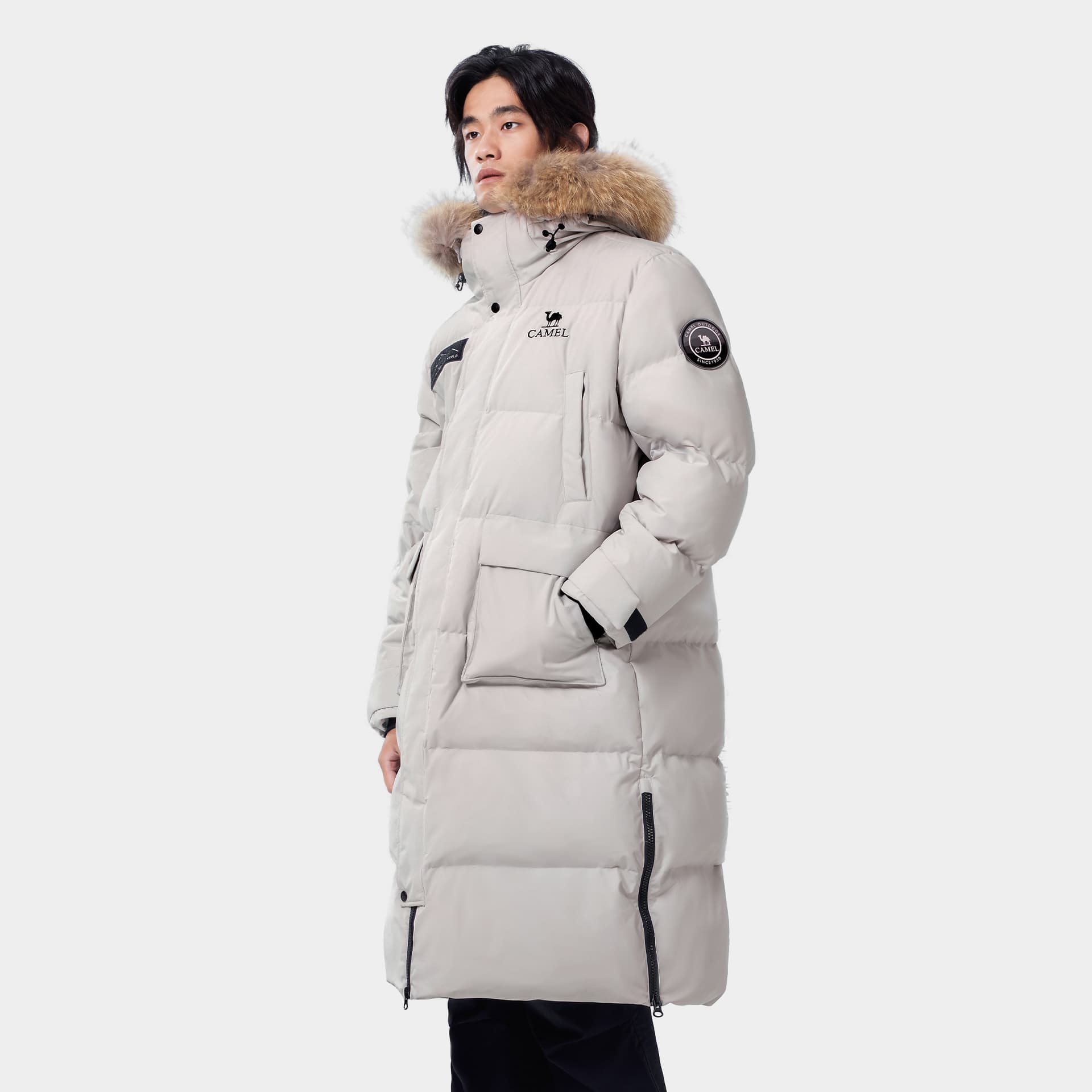 Зимняя куртка Верблюжий цвет Extreme Cold Down Jacket Мужской - изображение 3