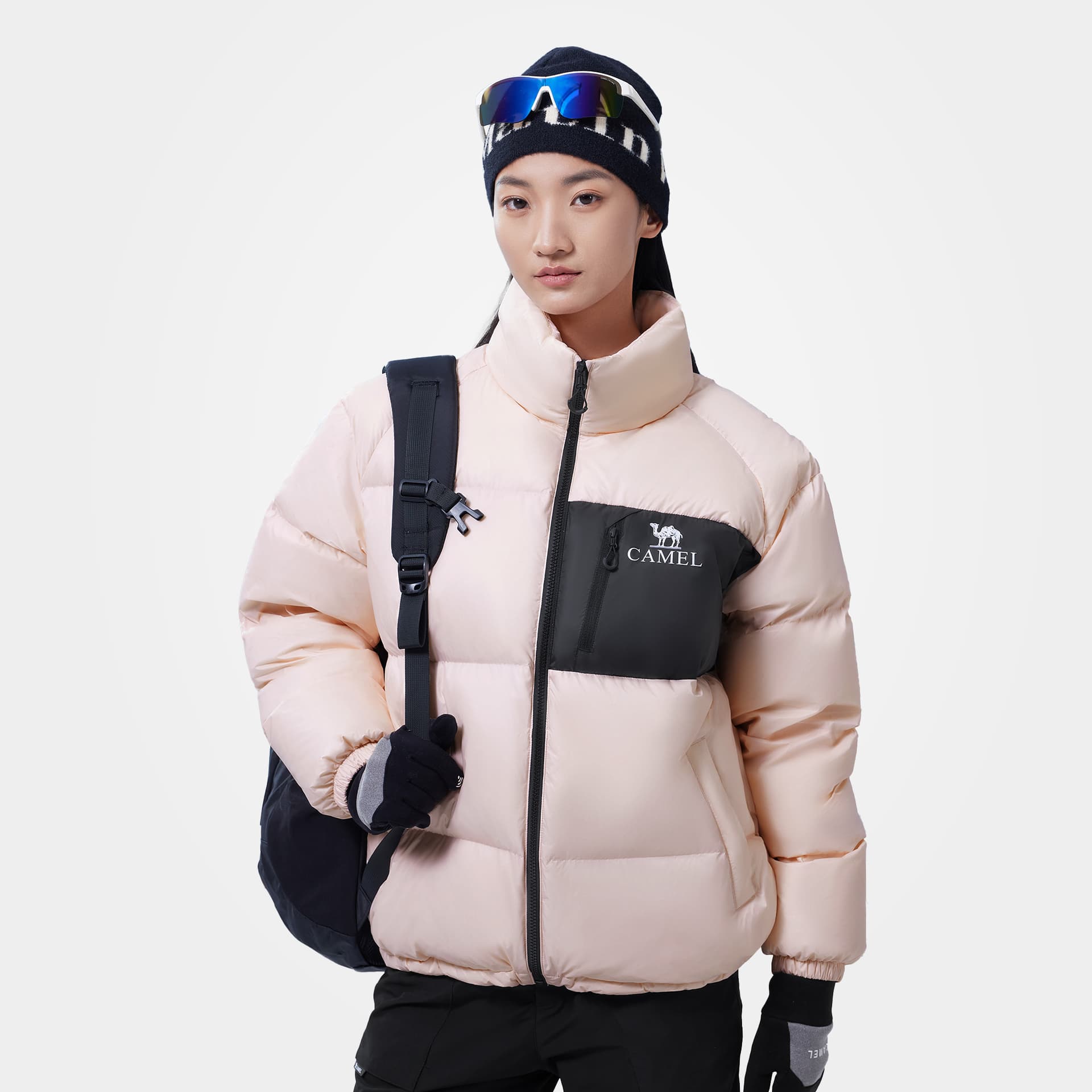Зимняя куртка Camel Capsule Down Jacket Unisex Верблюжий цвет капсулы пуховик унисекс - изображение 3