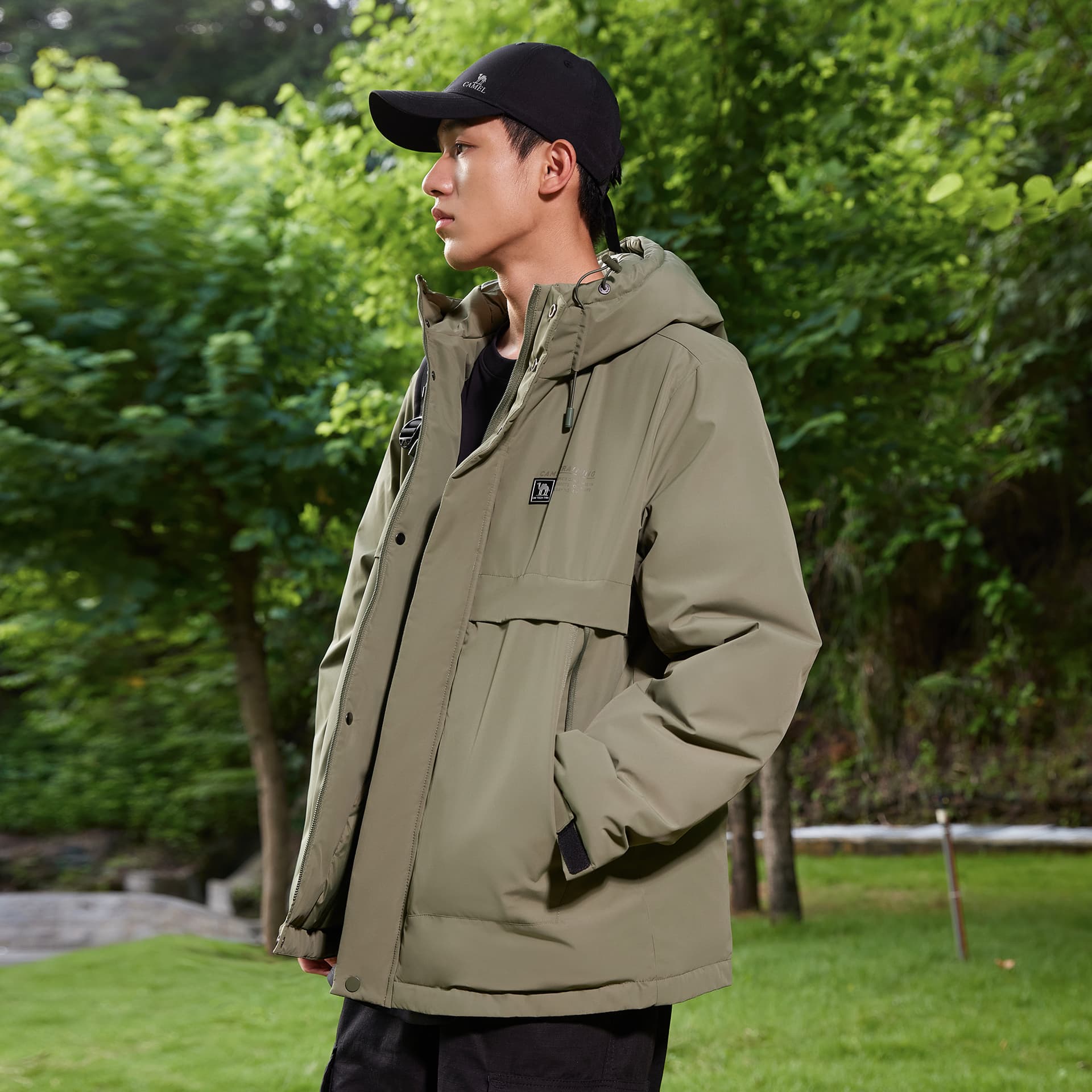 Зимняя куртка CAMEL logo - изображение 4