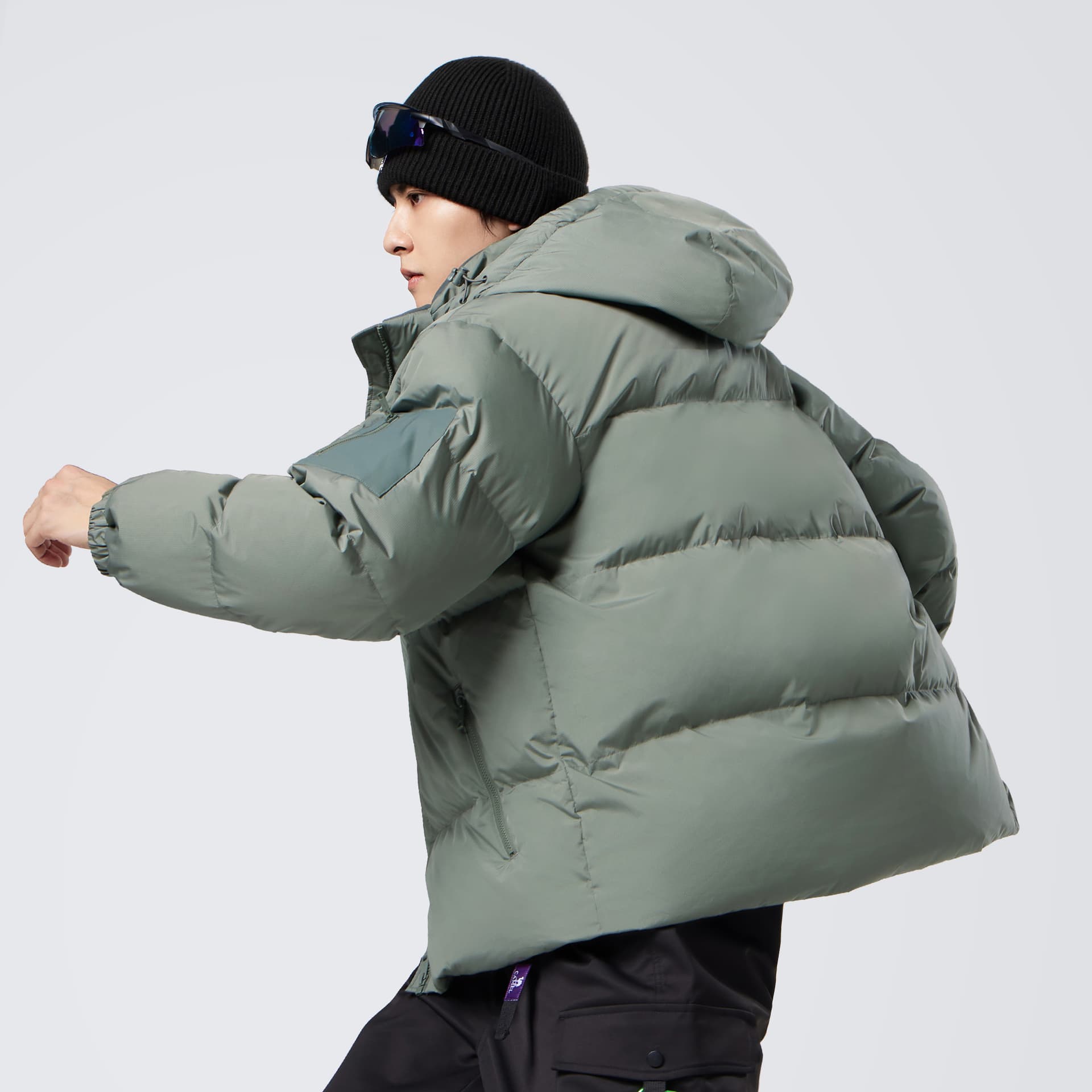 Зимняя куртка CAMEL Outdoor Однотонный Windproof Съемный С капюшоном Термический Тепловой Водонепроницаемый Флис Пальто С наполнителем Пуховик Мужской - изображение 4