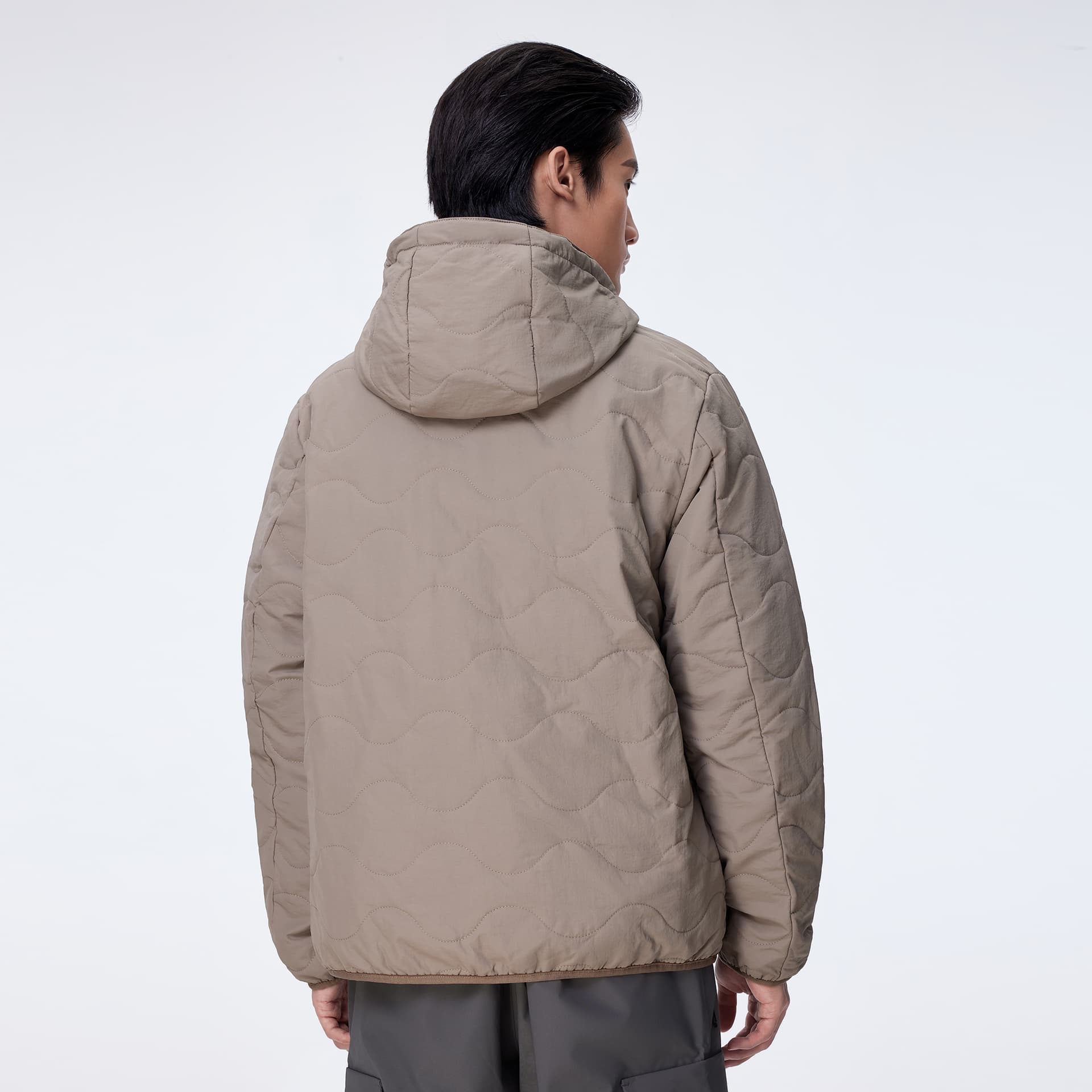 Зимняя куртка пуховик Верблюжий цвет Warm Fleece Collection Мужская хлопковая куртка - изображение 22