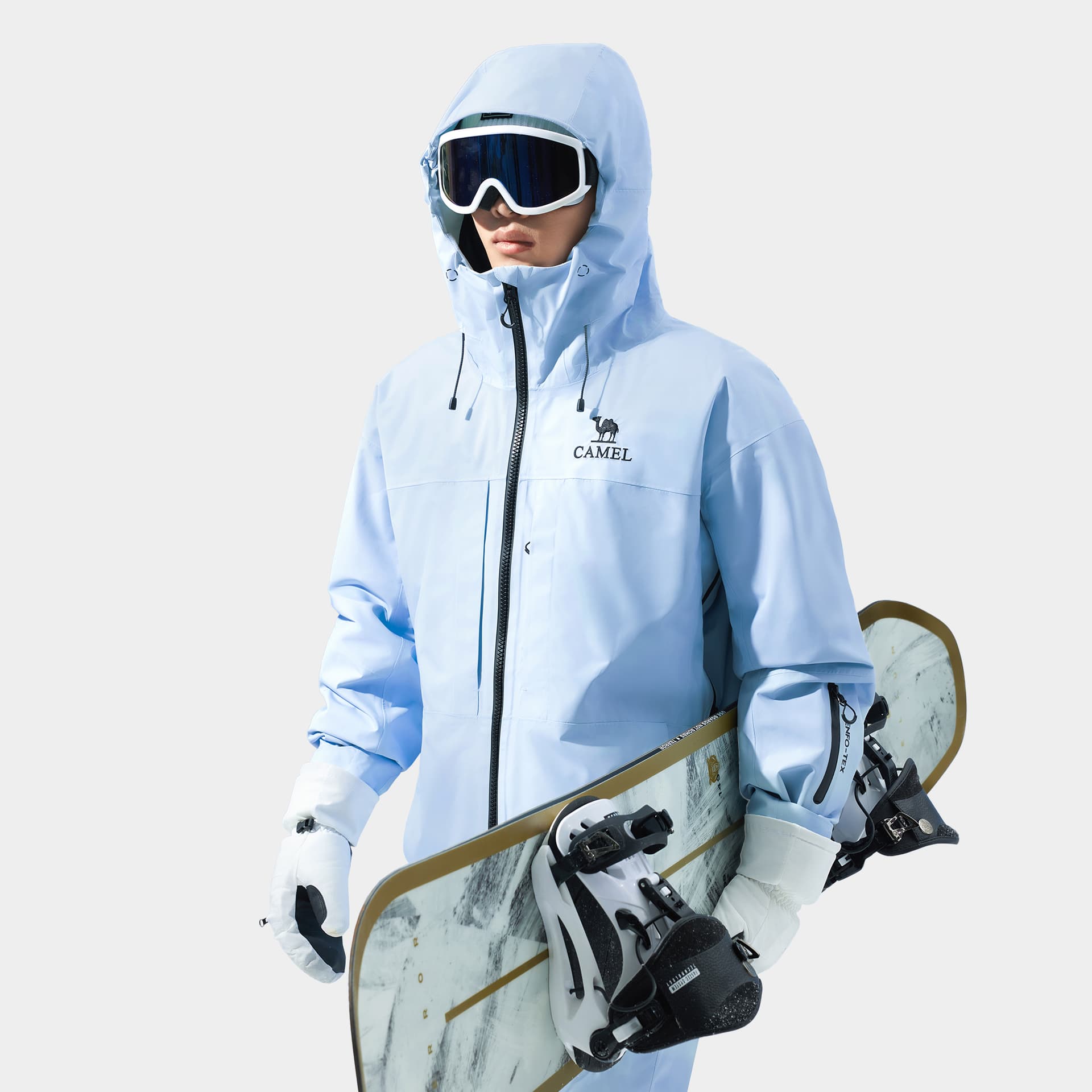 Горнолыжный костюм Верблюжий цвет Snow Eagle Collection SKI Топ Унисекс - изображение 7