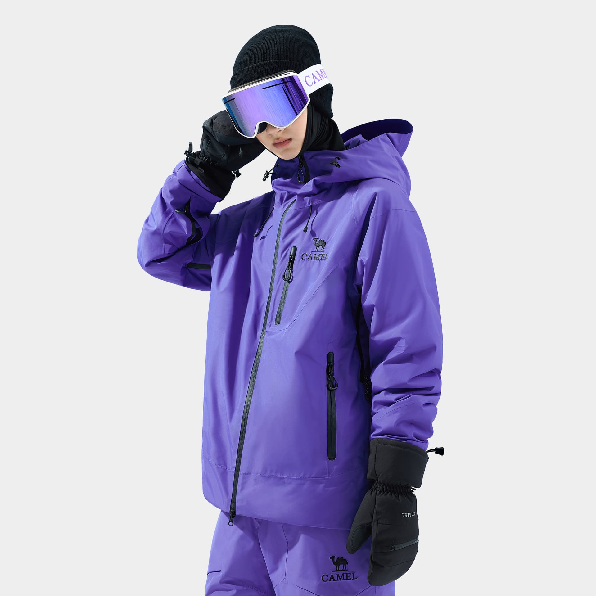 Горнолыжный костюм Верблюжий цвет Snow Eagle Collection SKI Топ Унисекс - изображение 5