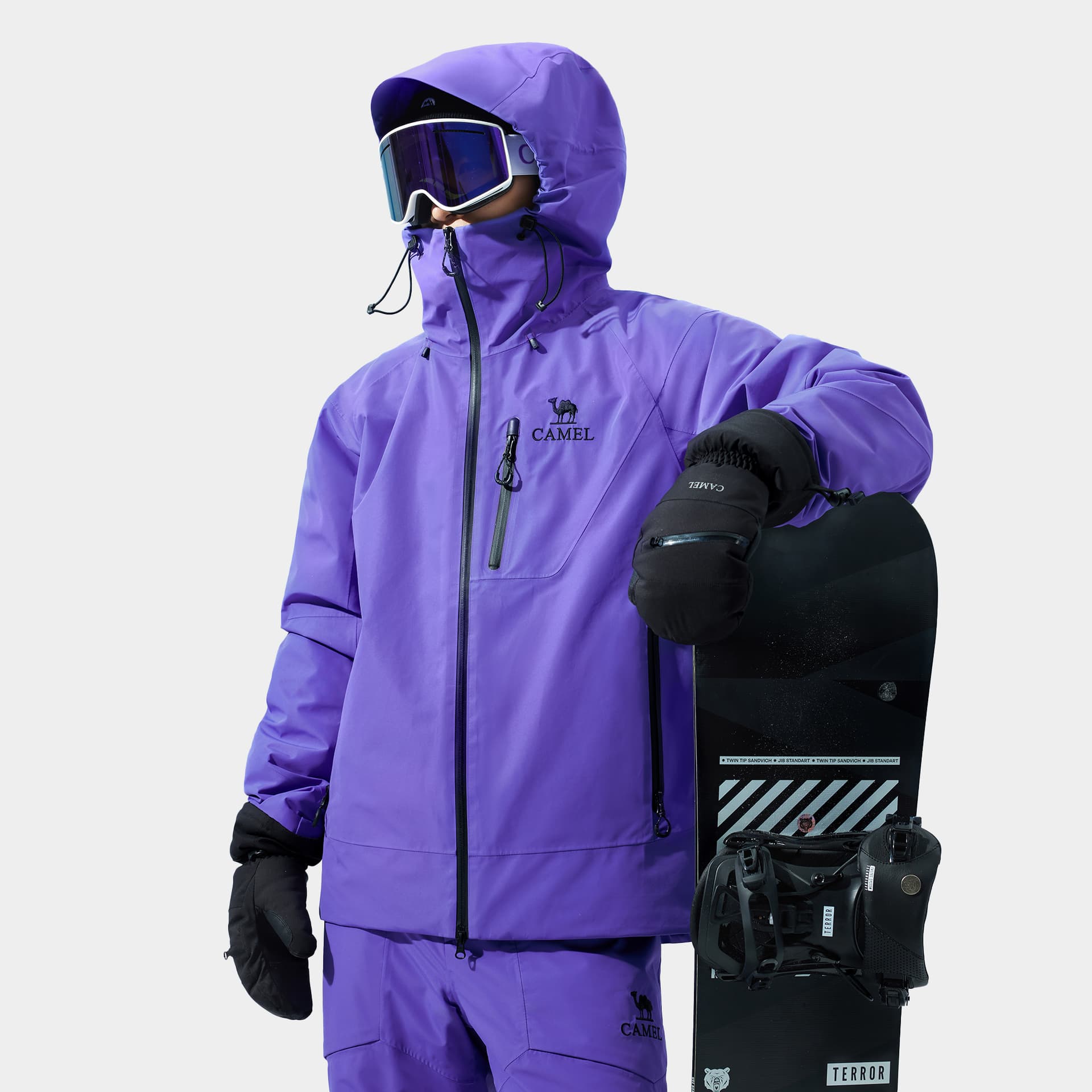 Горнолыжный костюм Верблюжий цвет Snow Eagle Collection SKI Топ Унисекс - изображение 6