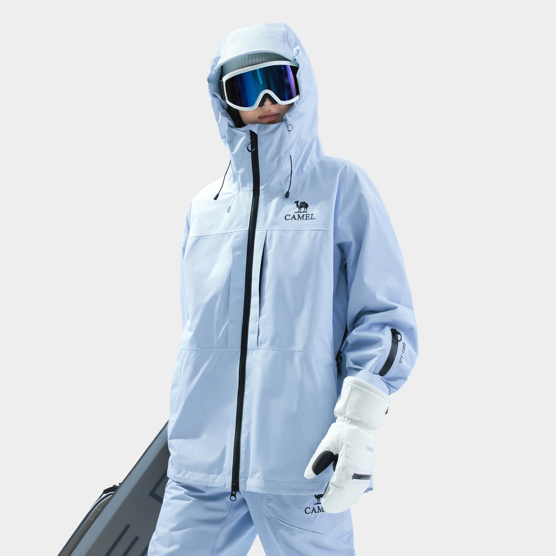 Горнолыжный костюм Верблюжий цвет Snow Eagle Collection SKI Топ Унисекс - изображение 5