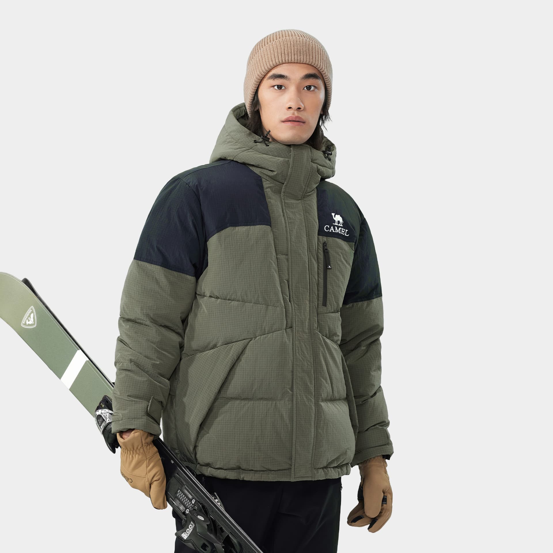 Зимняя куртка Верблюжий цвет Warm Fleece Collection Пуховик Унисекс - изображение 6