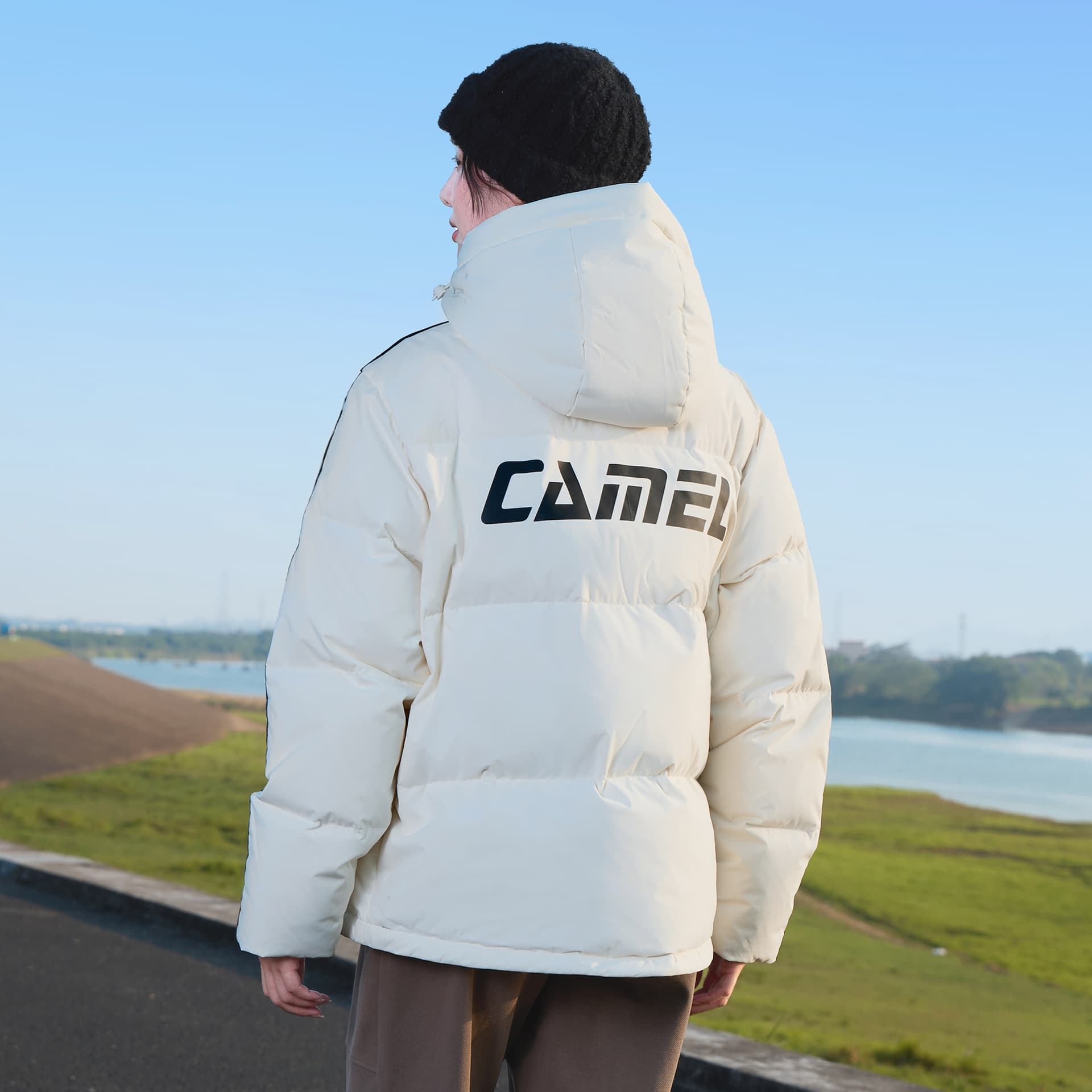 Зимняя куртка CAMEL Пуховик с капюшоном, ветрозащитный, термозащитный, унисекс, серия Warm Fleece - изображение 17