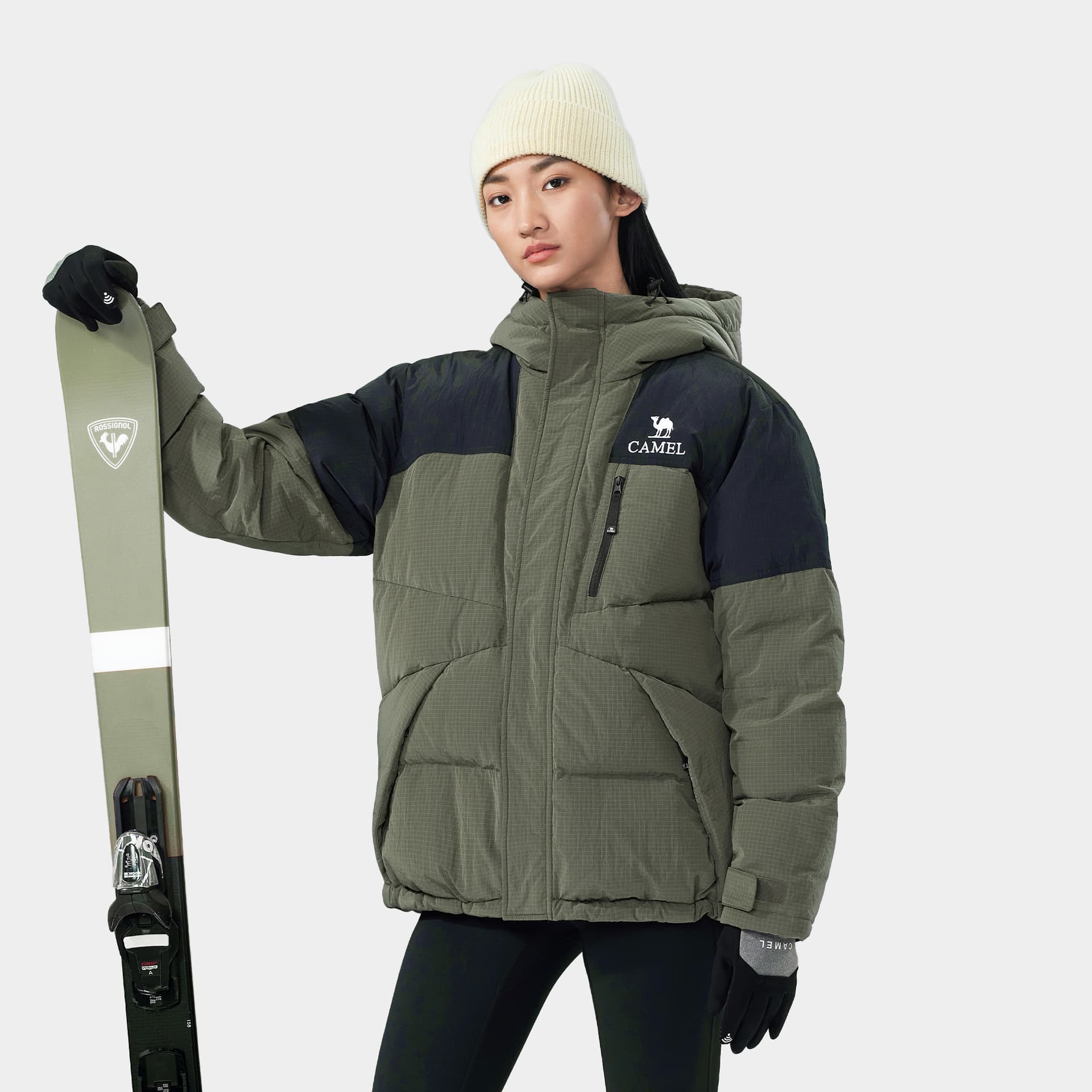 Зимняя куртка Верблюжий цвет Warm Fleece Collection Пуховик Унисекс - изображение 4