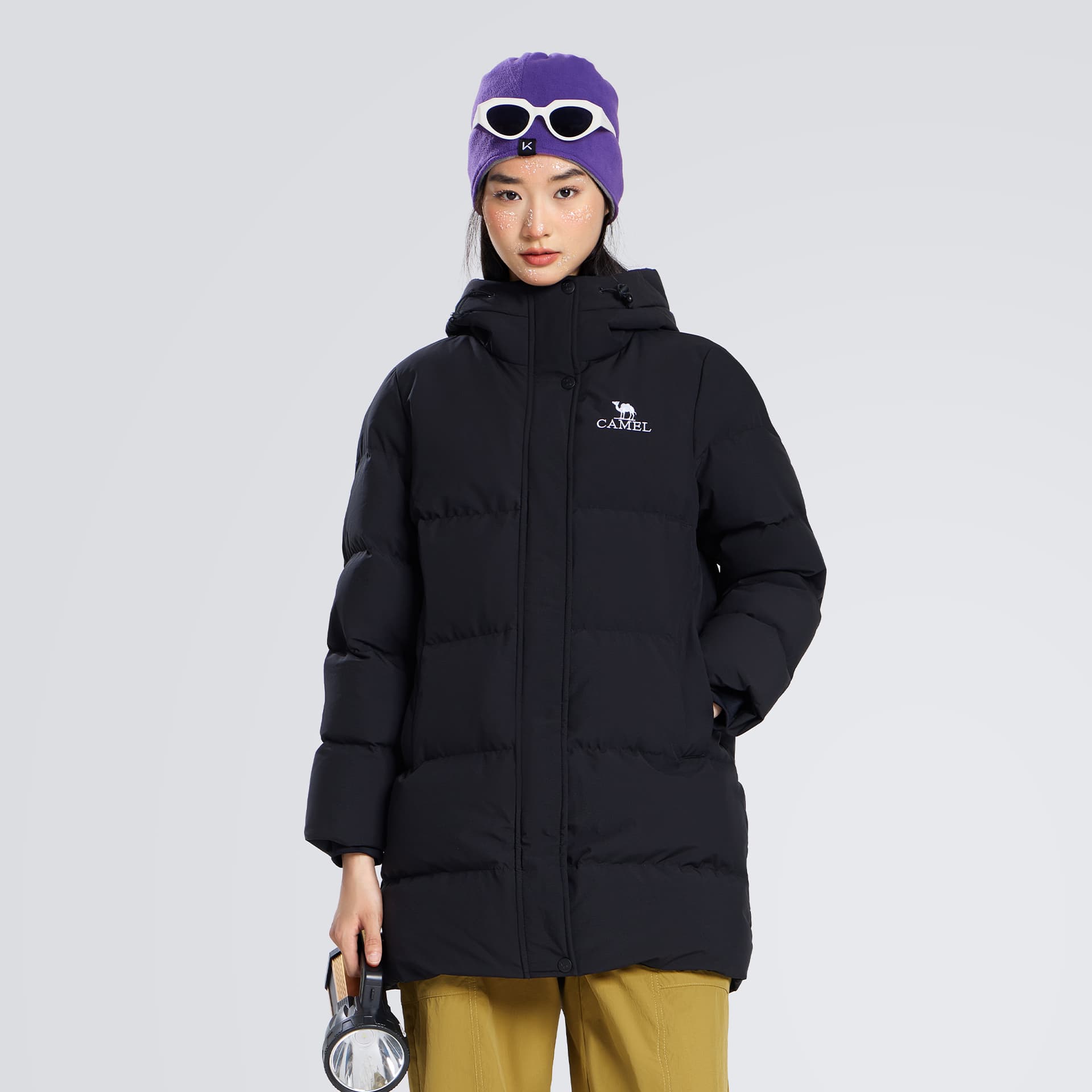 Пуховик Верблюжий цвет Warm Fleece Collection Пуховик Женские - изображение 9