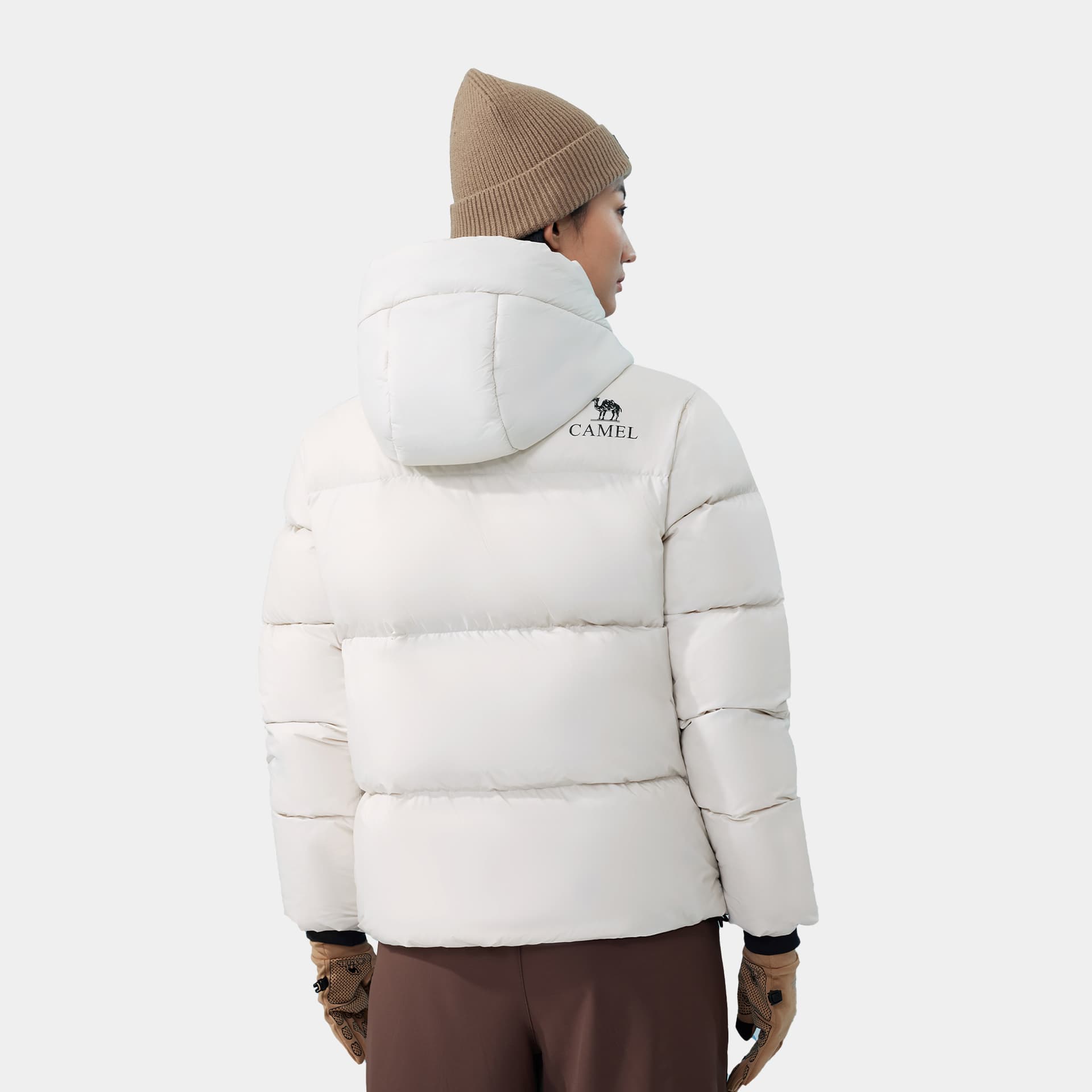 Зимняя куртка Camel Capsule Down Jacket Unisex Верблюжий цвет капсулы пуховик унисекс - изображение 4